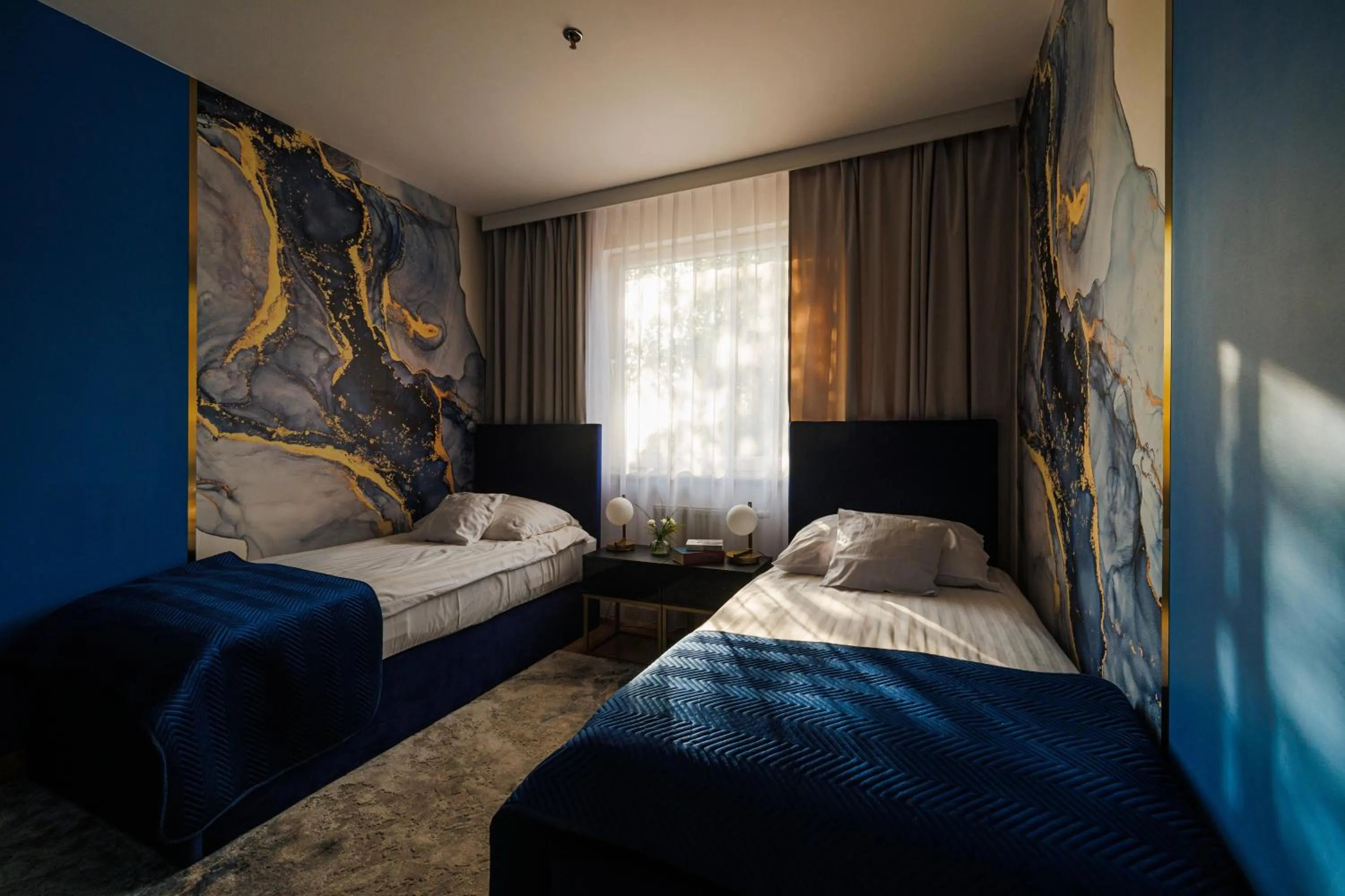 Seating area, Bed in Hotel 500 W Strykowie