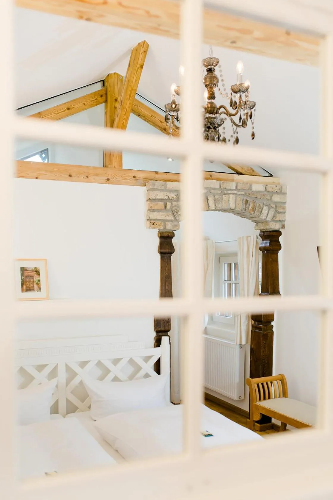 Photo of the whole room, Bed in Landhaus Hotel Wolfratshausen