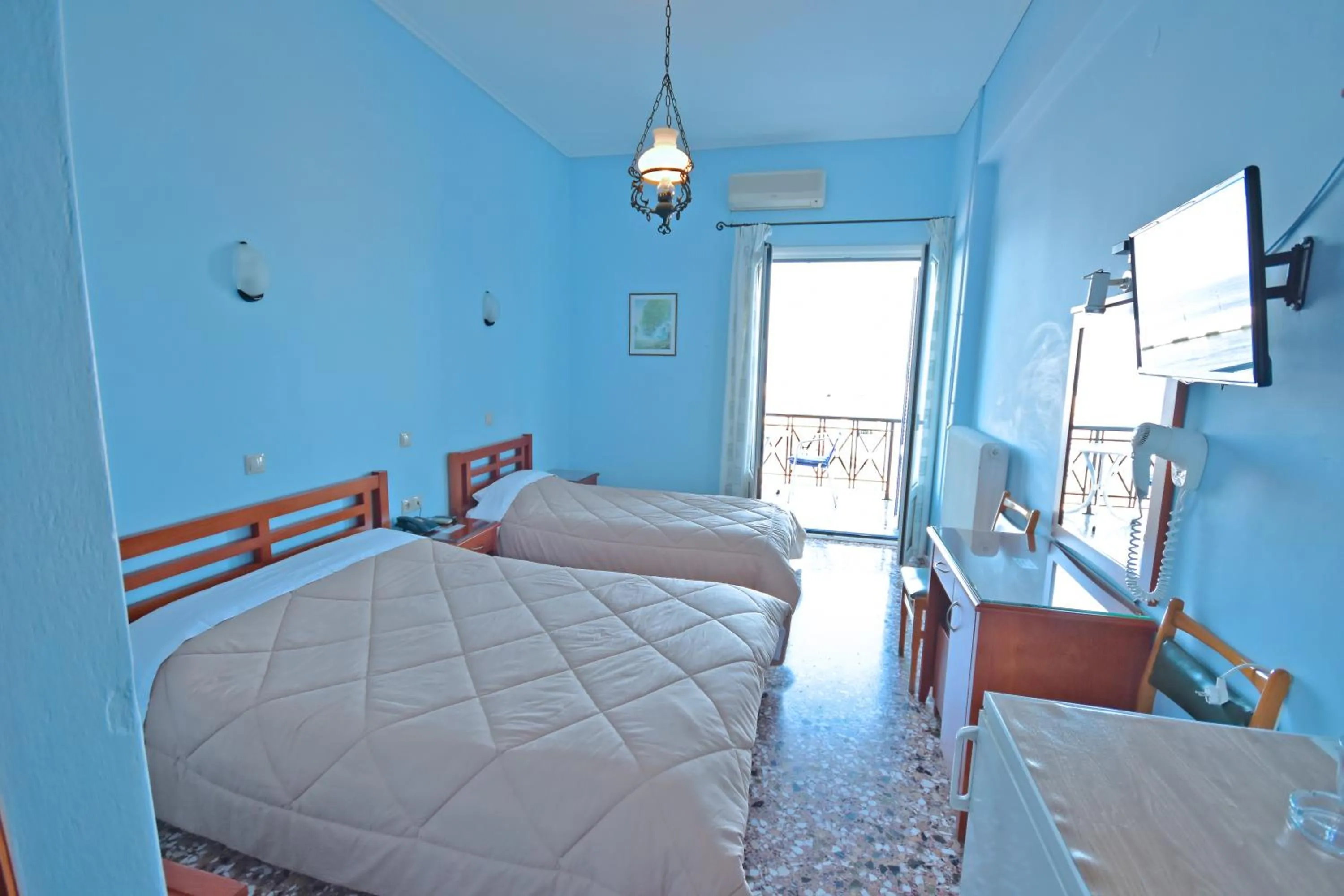 Bed in Hotel Blue Sea