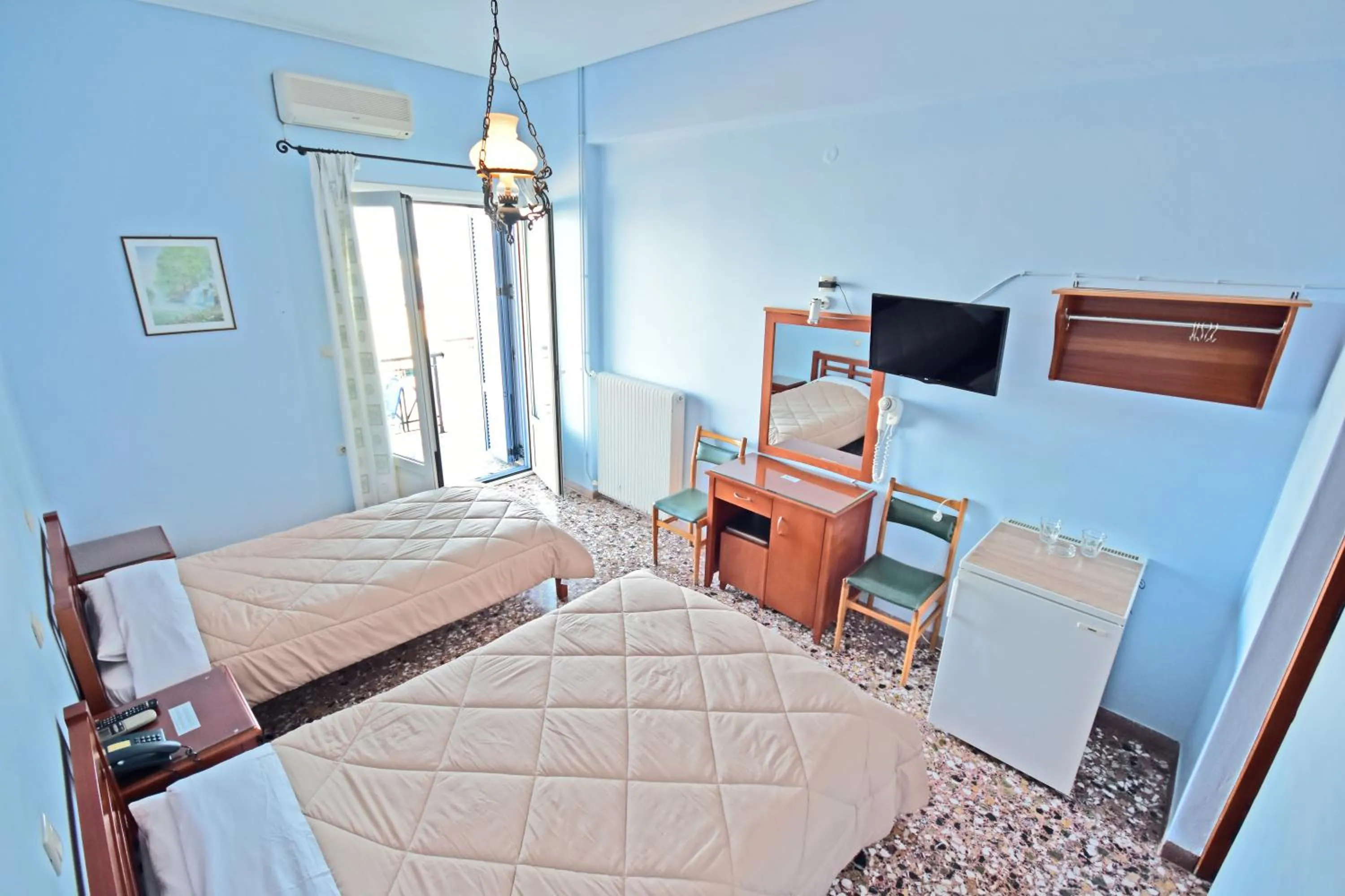 Bed in Hotel Blue Sea