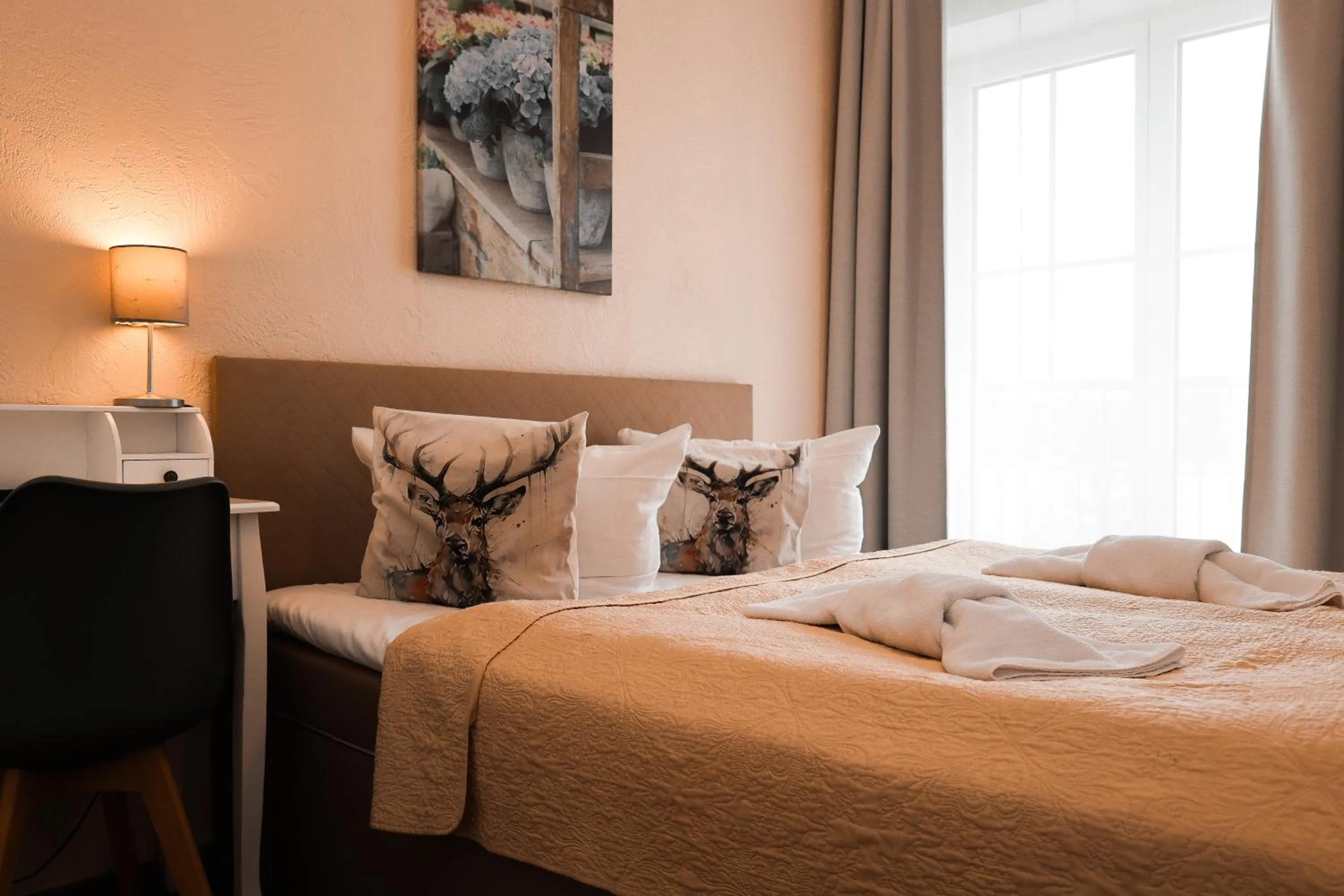 Bed in Strandhotel Vier Jahreszeiten Buckow