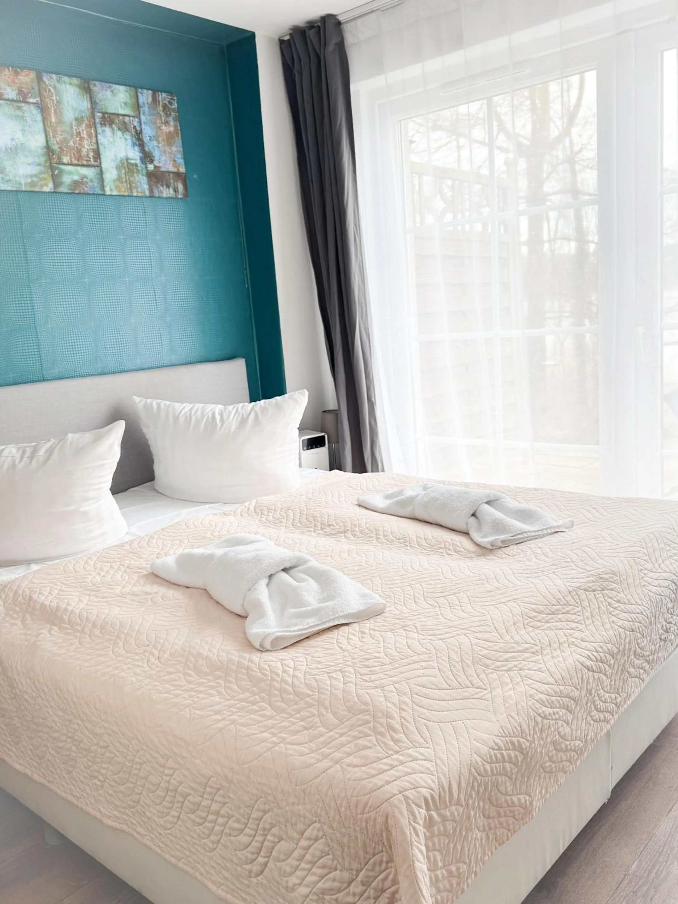 Bed in Strandhotel Vier Jahreszeiten Buckow