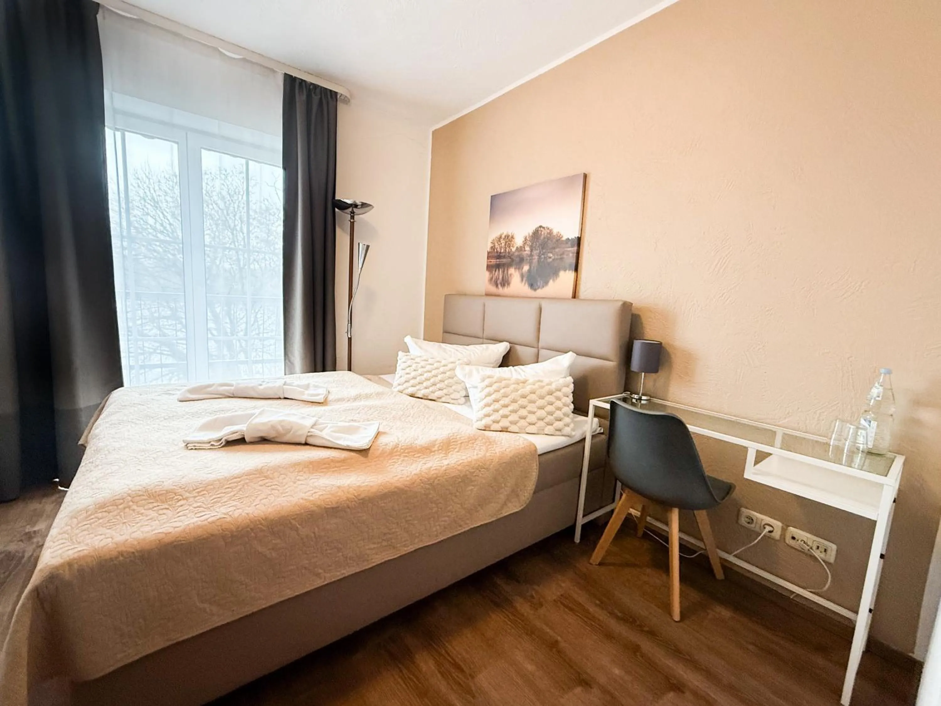 Bed in Strandhotel Vier Jahreszeiten Buckow