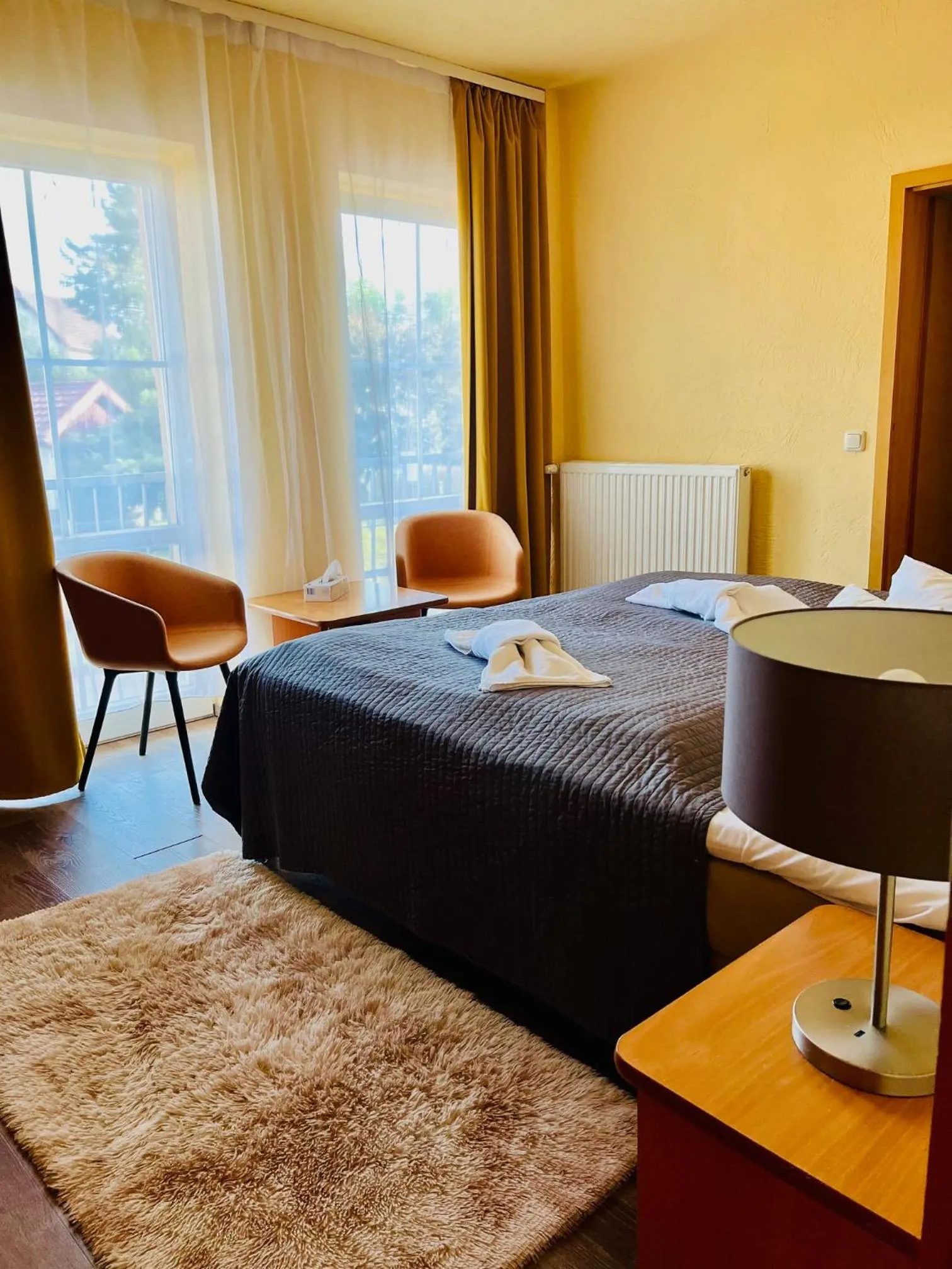 Bed in Strandhotel Vier Jahreszeiten Buckow