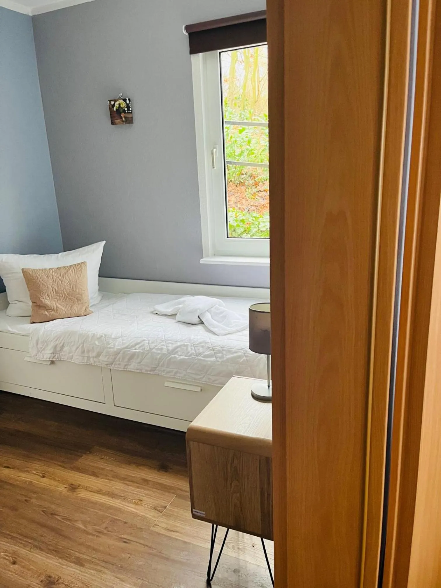 Bed in Strandhotel Vier Jahreszeiten Buckow