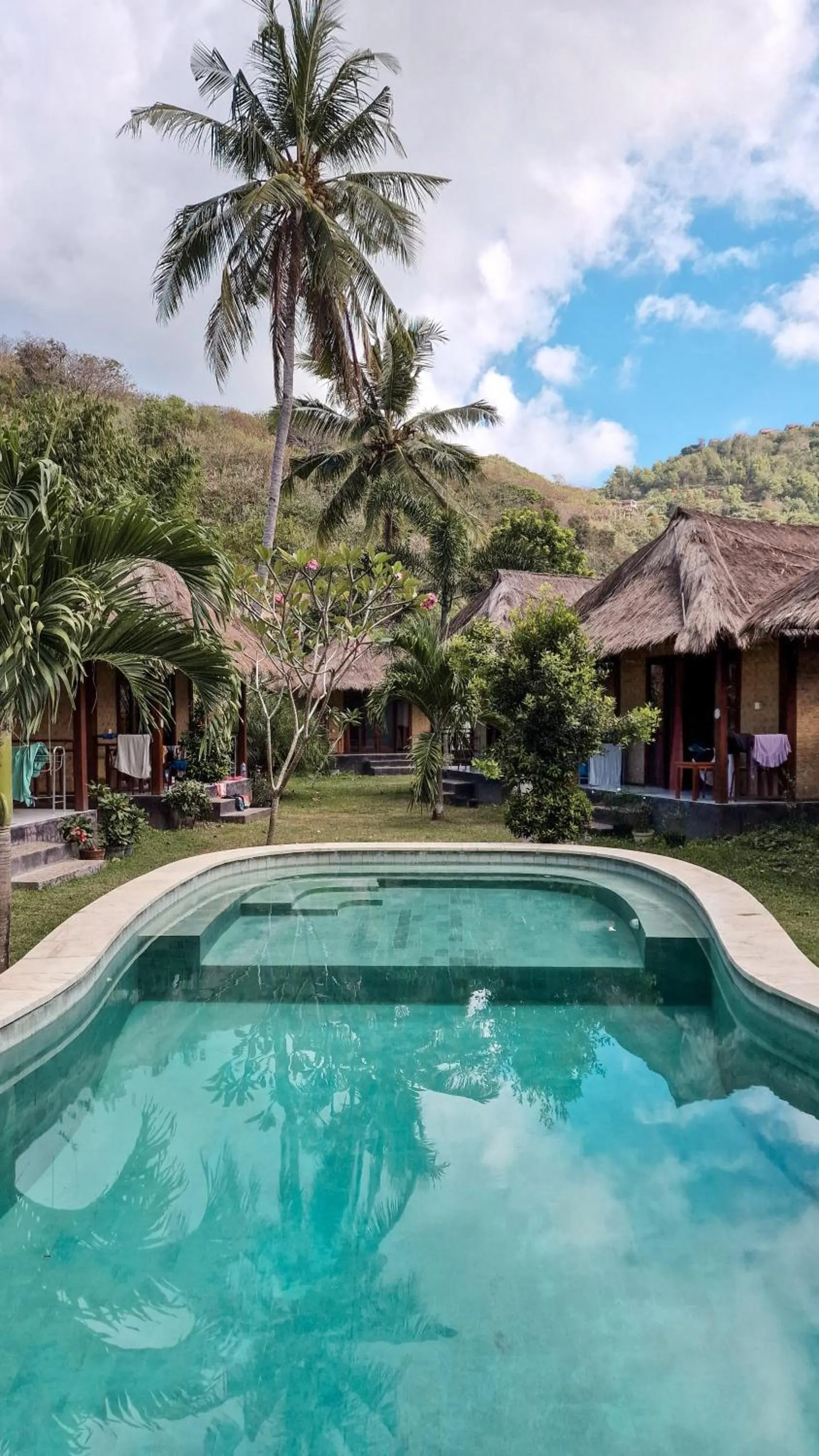 Swimming pool in Airas' Garden Homestay ECO Bungalows