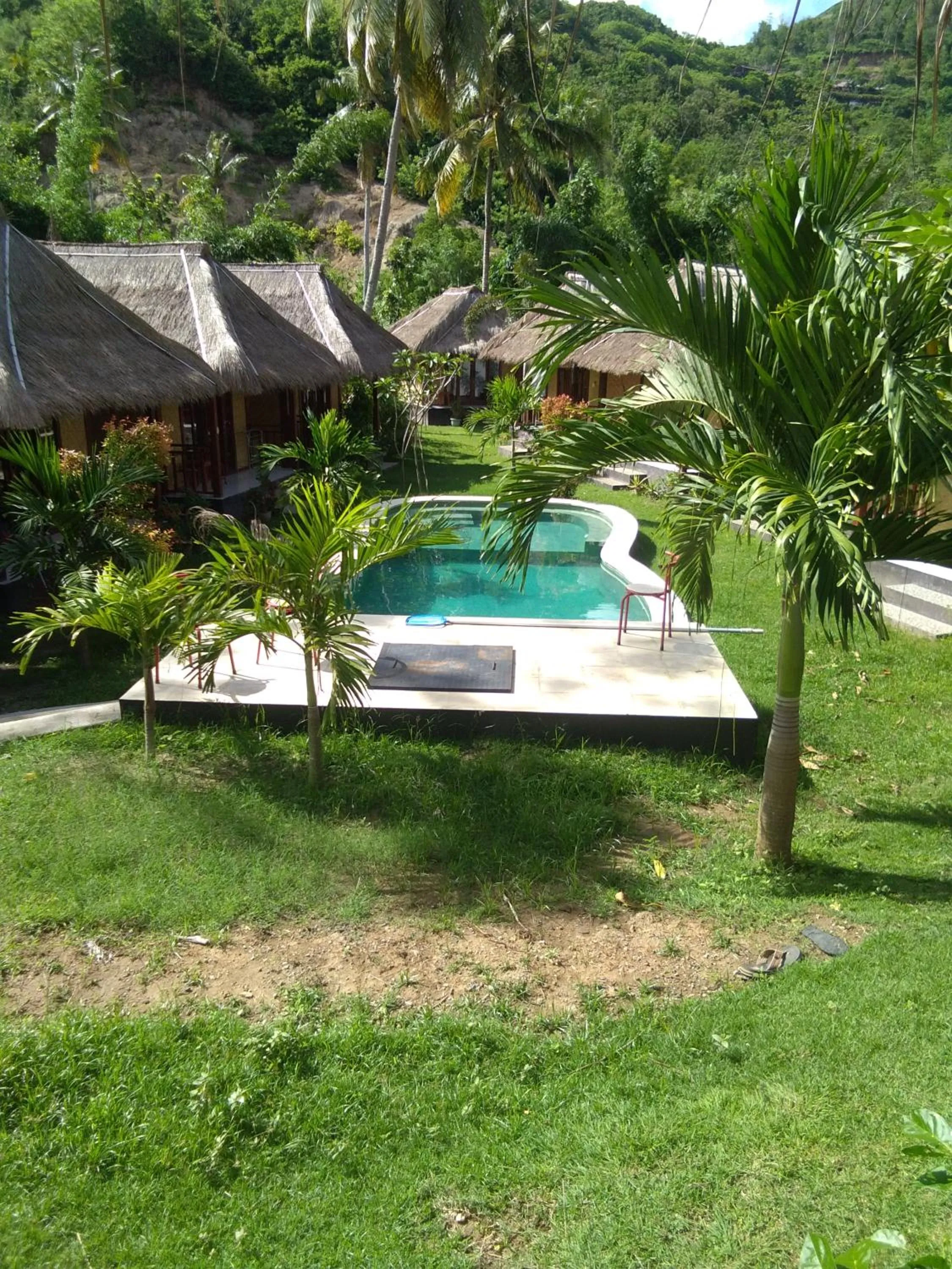 Swimming pool in Airas' Garden Homestay ECO Bungalows