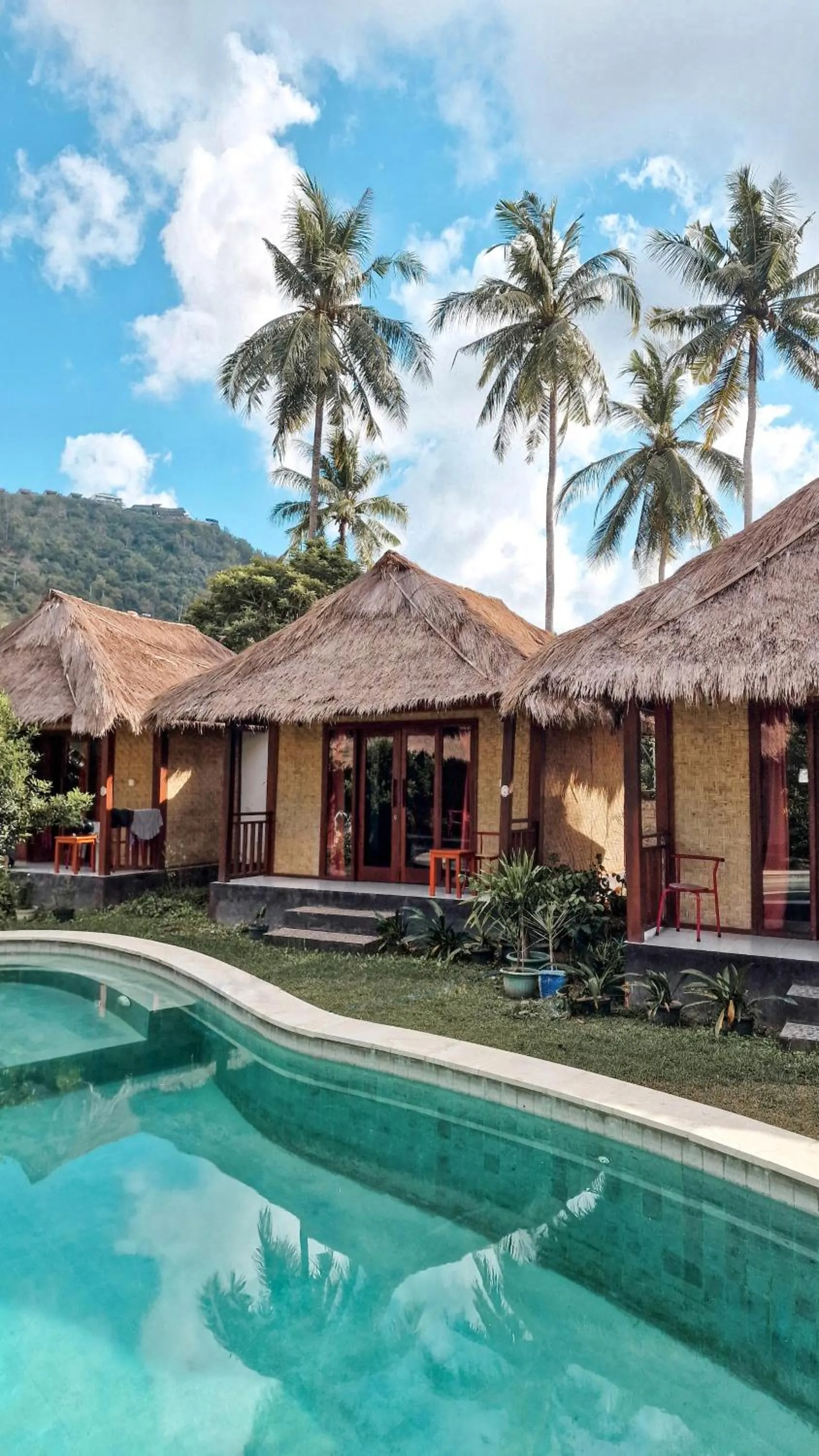 Swimming pool in Airas' Garden Homestay ECO Bungalows