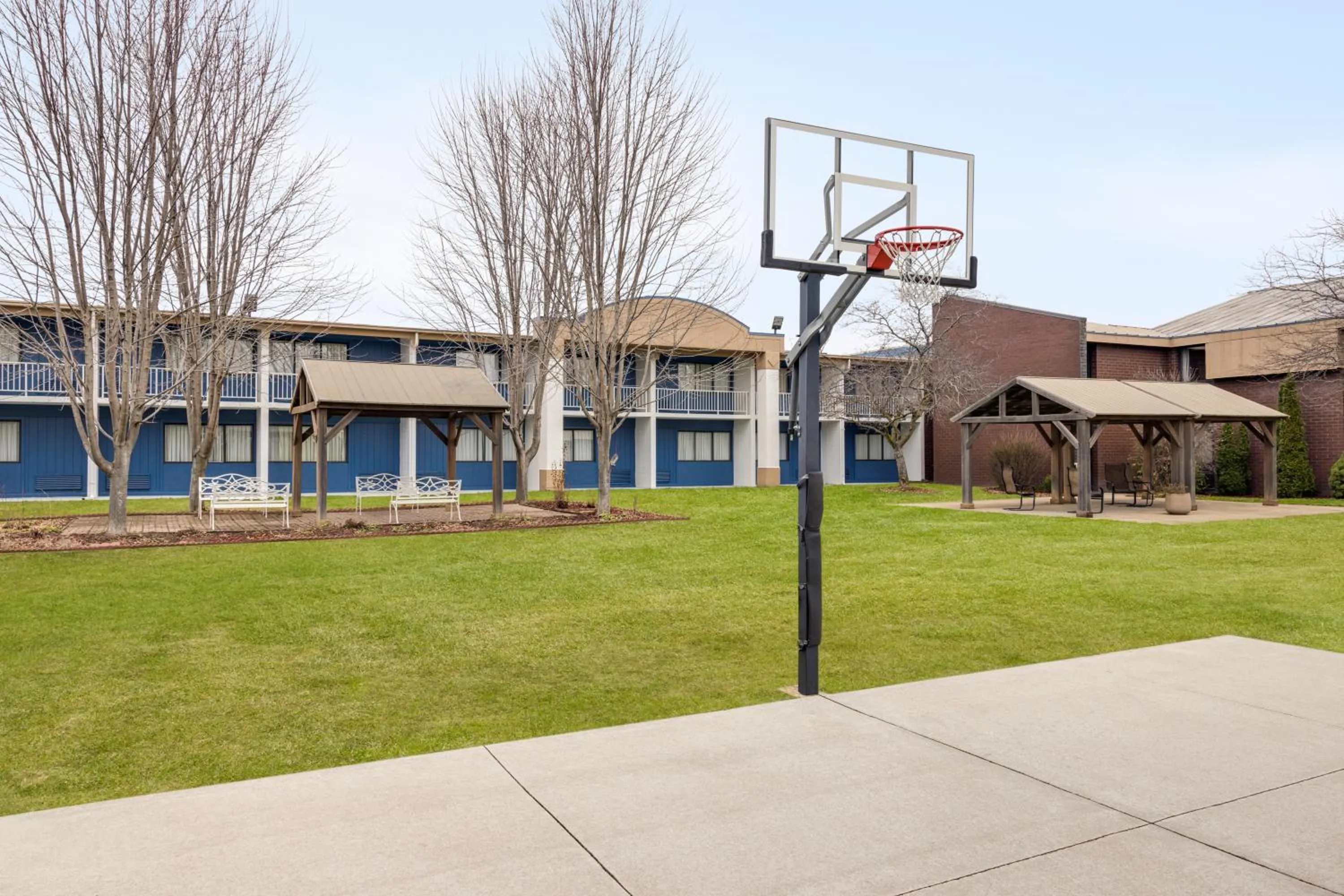 Patio in AmericInn by Wyndham Grand Rapids Airport North