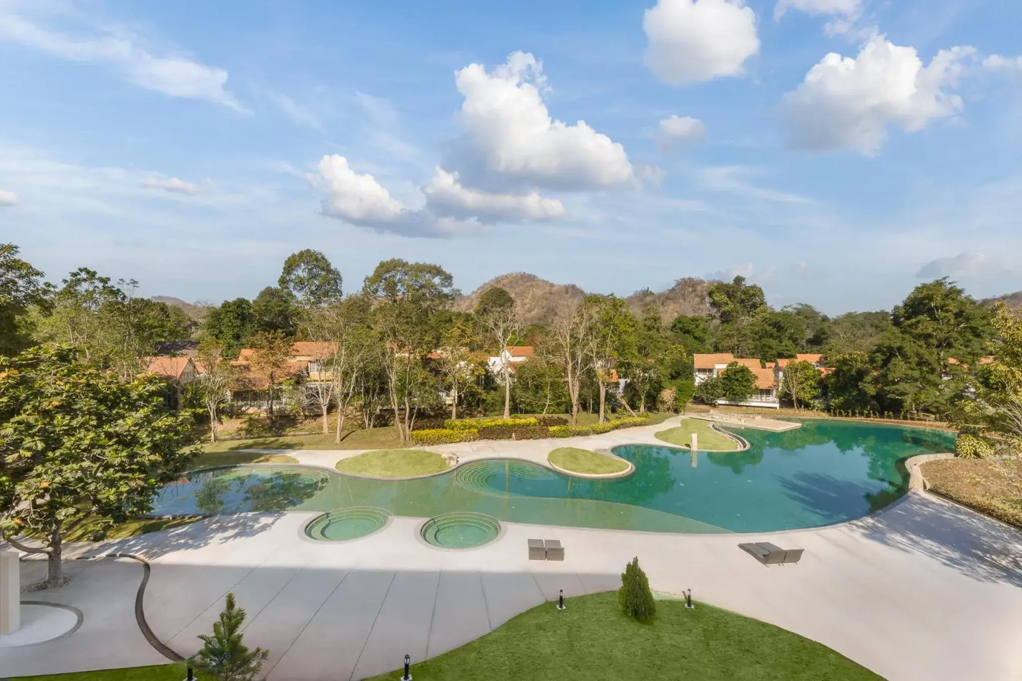 Pool view in Belle Villa Resort, Khao Yai Pool view in Belle Villa Resort, Khao Yai