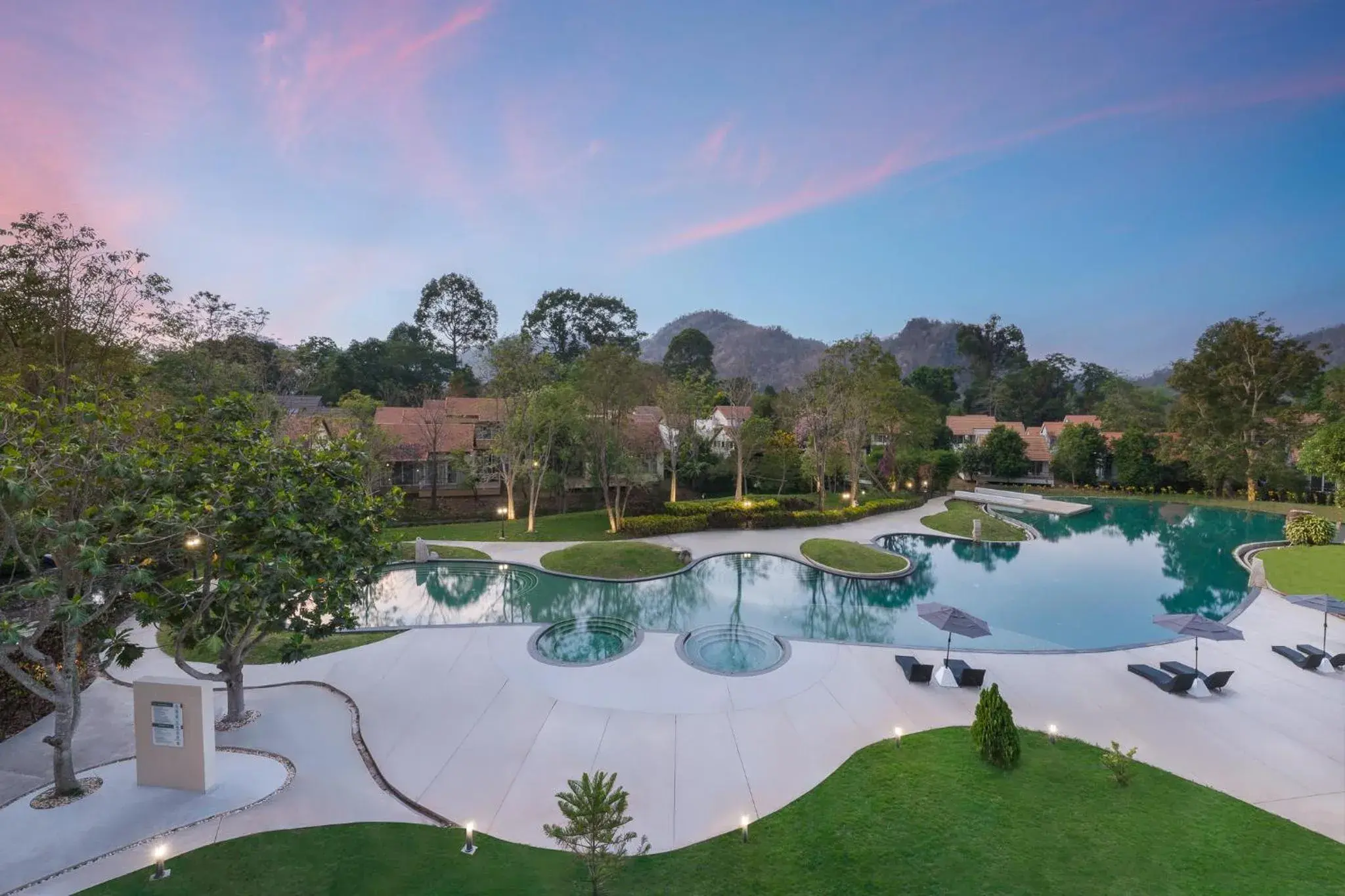 Swimming pool in Belle Villa Resort, Khao Yai Swimming pool in Belle Villa Resort, Khao Yai