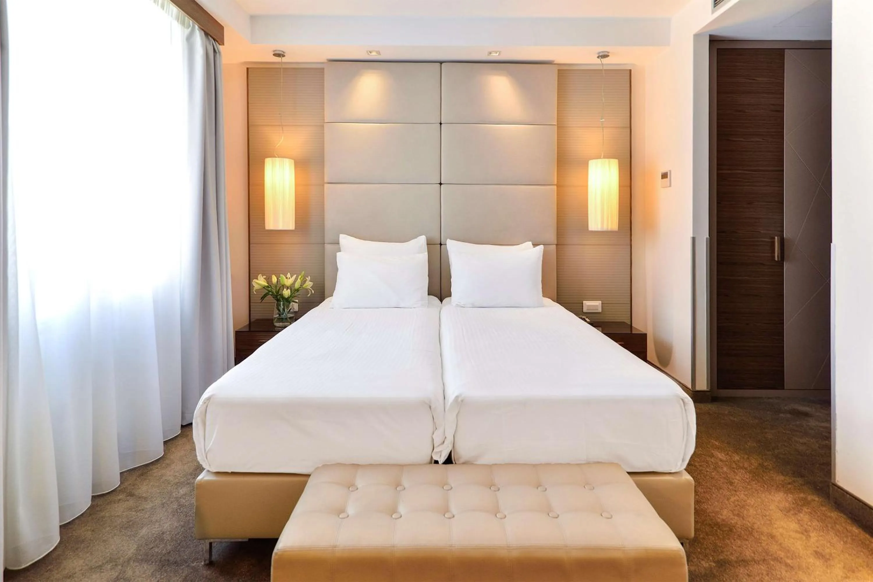 Bed in Belgrade Art Hotel, a member of Radisson Individuals