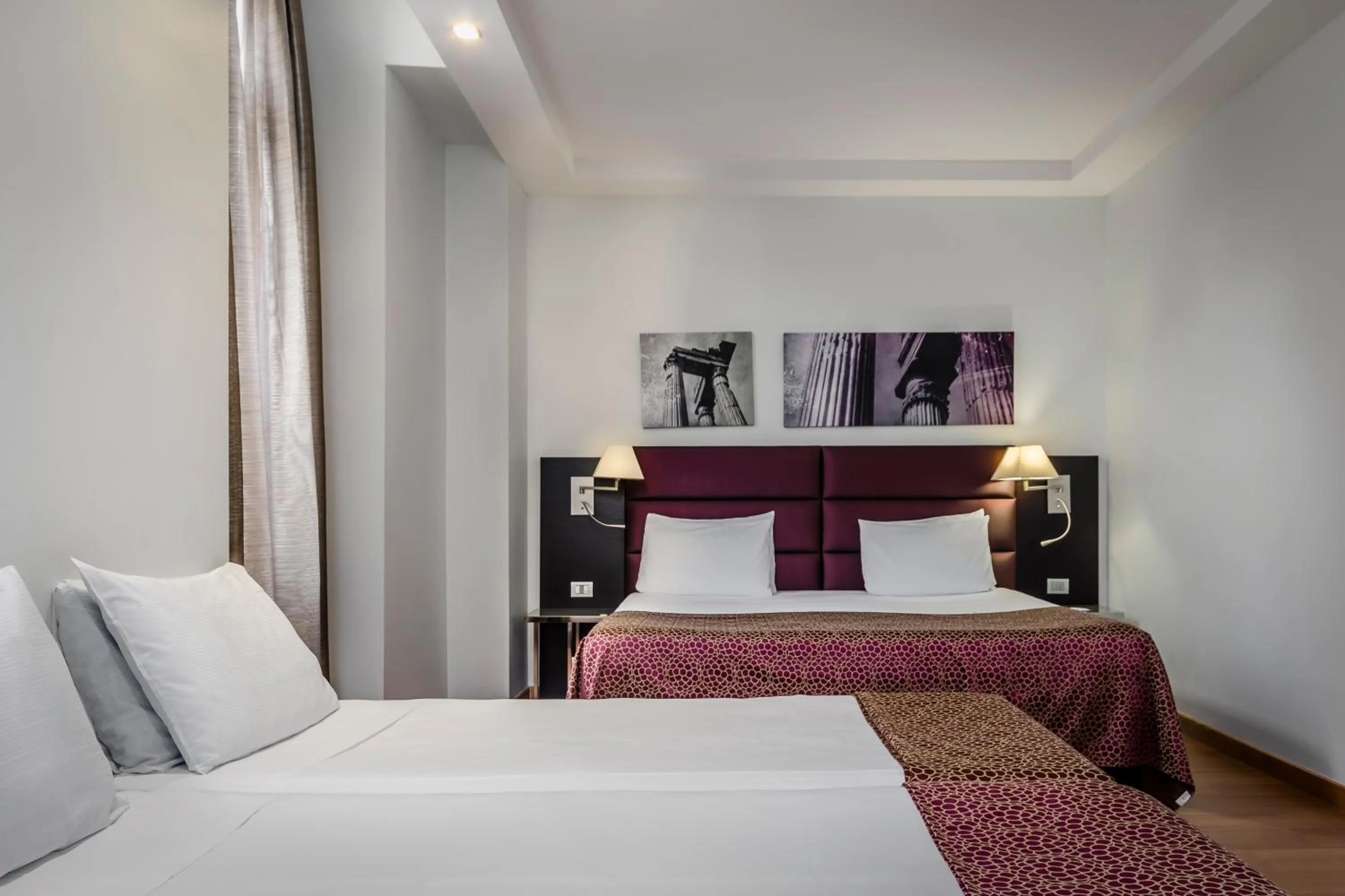 Bed in Eurostars Roma Aeterna