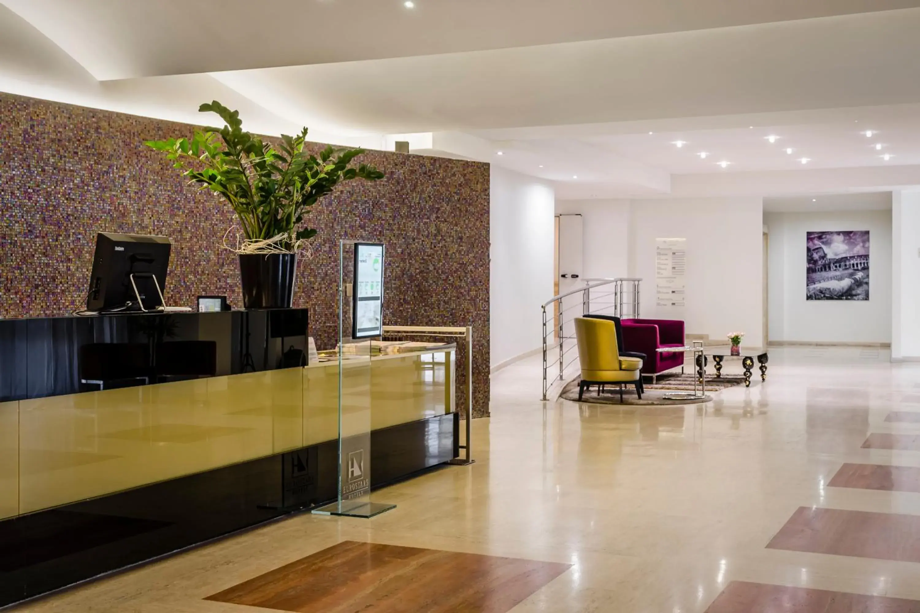 Lobby or reception in Eurostars Roma Aeterna Lobby or reception in Eurostars Roma Aeterna