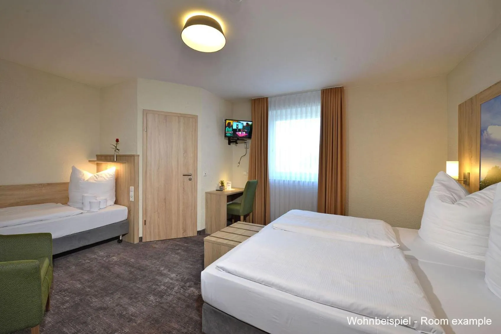Photo of the whole room, Bed in DORMERO Moselhotel Koblenz-Alken