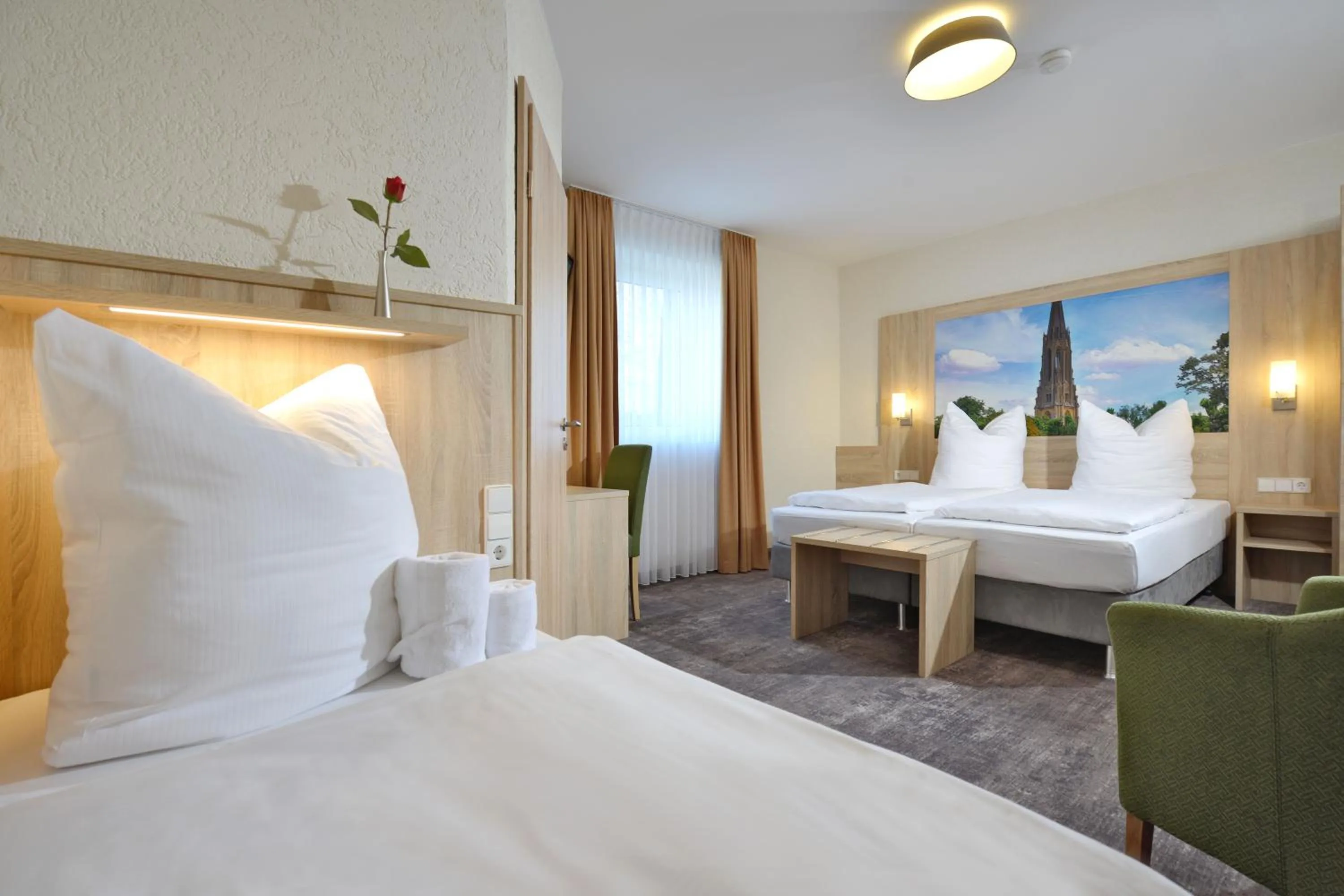 Photo of the whole room, Bed in DORMERO Moselhotel Koblenz-Alken