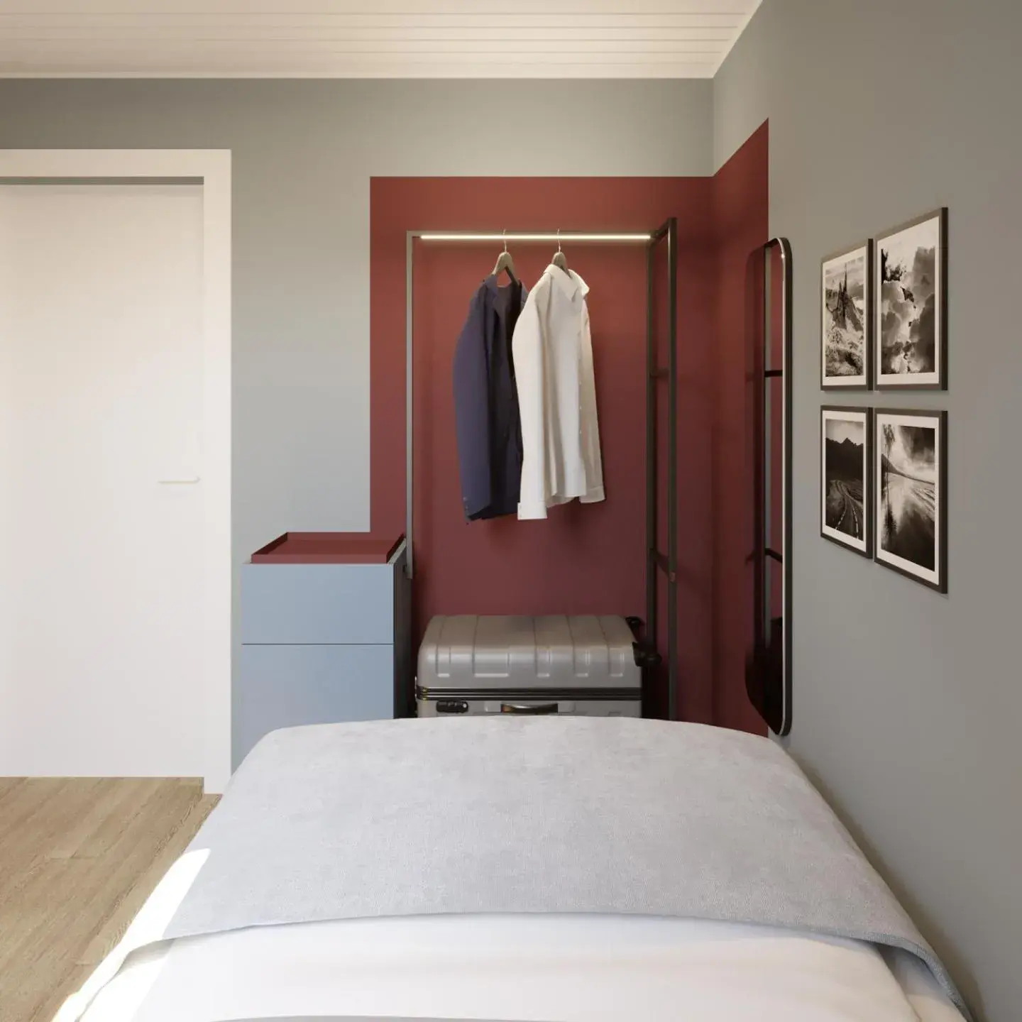 Bedroom, Bed in Châtonneyre Hotel & Restaurant Bedroom, Bed in Châtonneyre Hotel & Restaurant