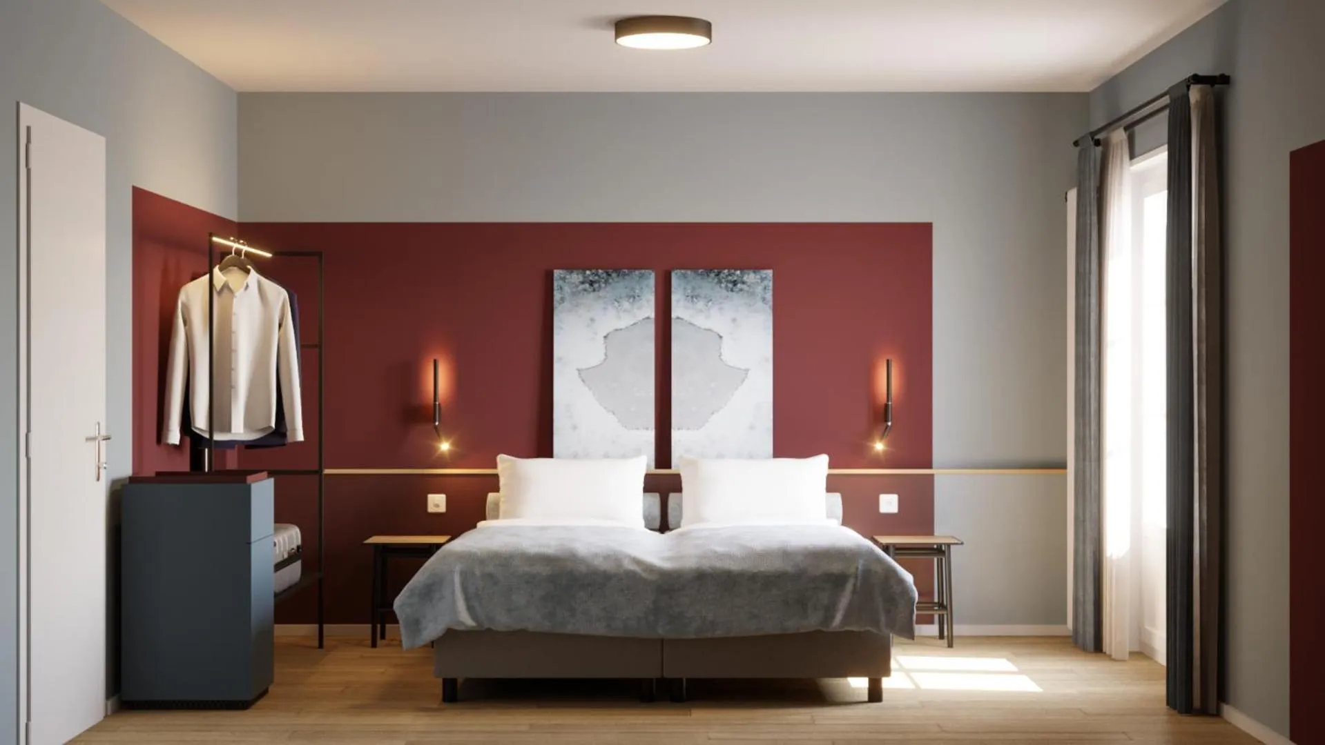 Bedroom, Bed in Châtonneyre Hotel & Restaurant