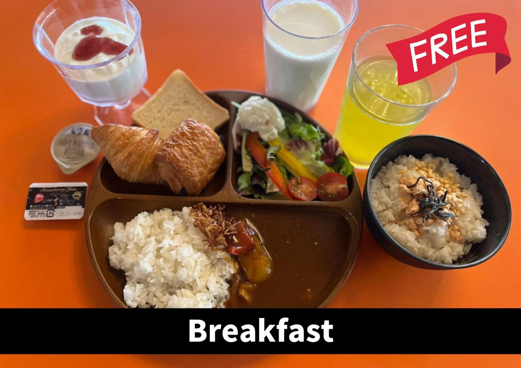 Food and drinks in Hotel K6 Osaka Namba Dotonbori Near Shinsaibashi - Family Kids Concept