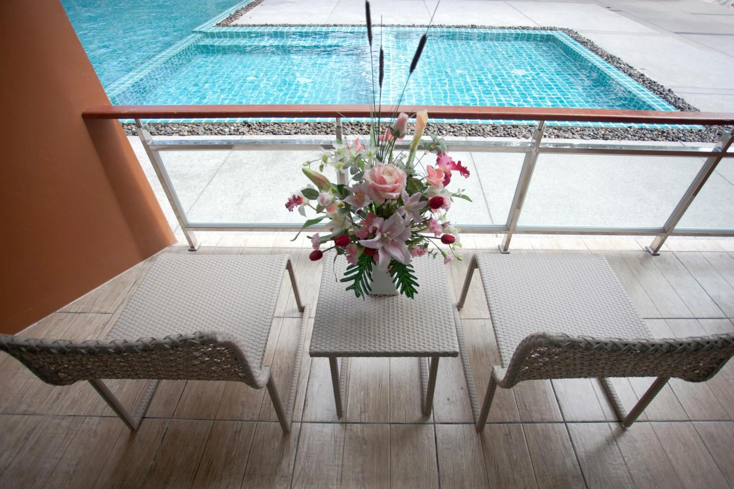 Balcony/Terrace in Prasarnsook Villa Beach Resort