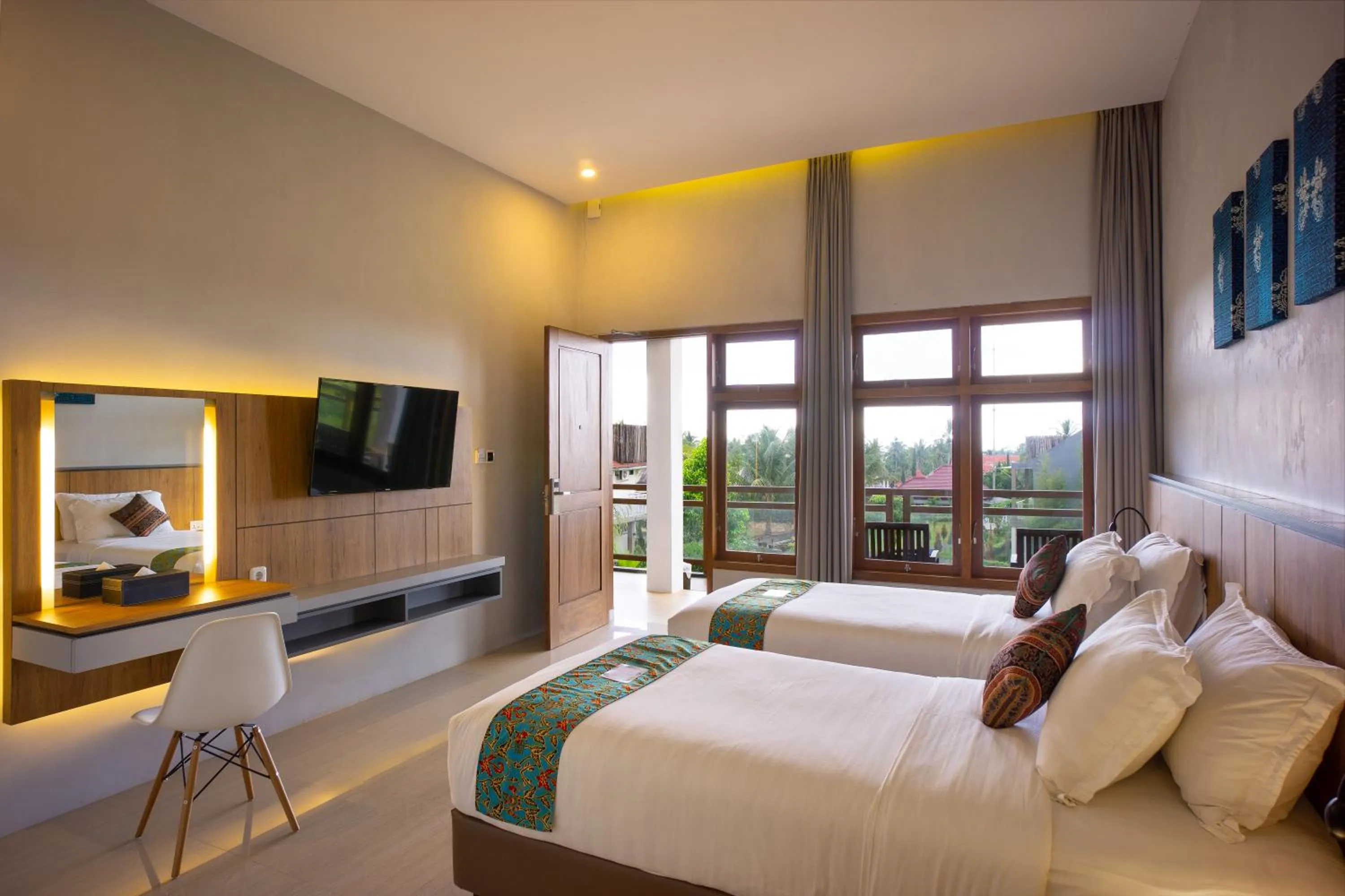 Bed in Grand Harvest Resort & Villas