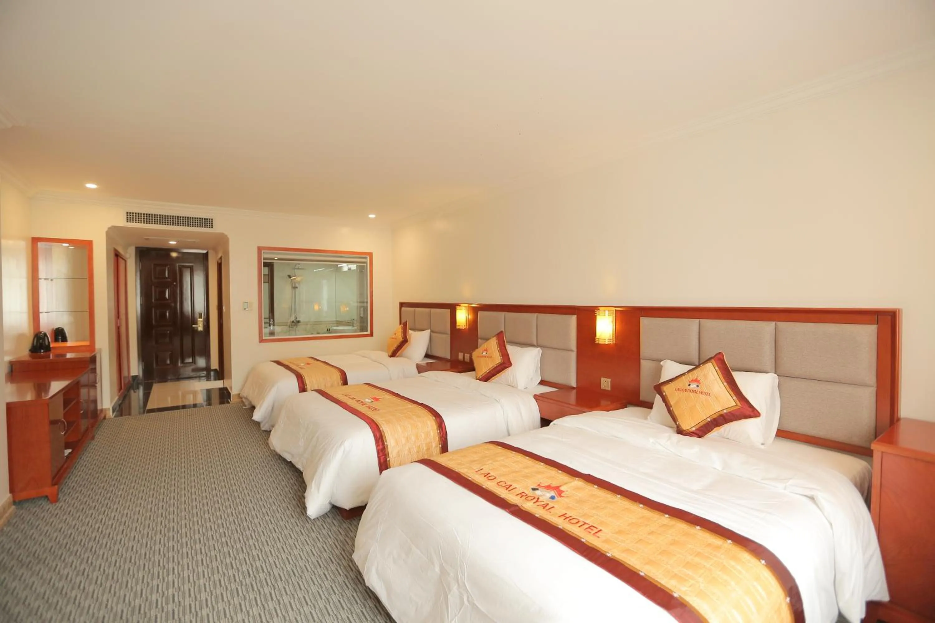 Photo of the whole room, Bed in Lao Cai Royal Hotel