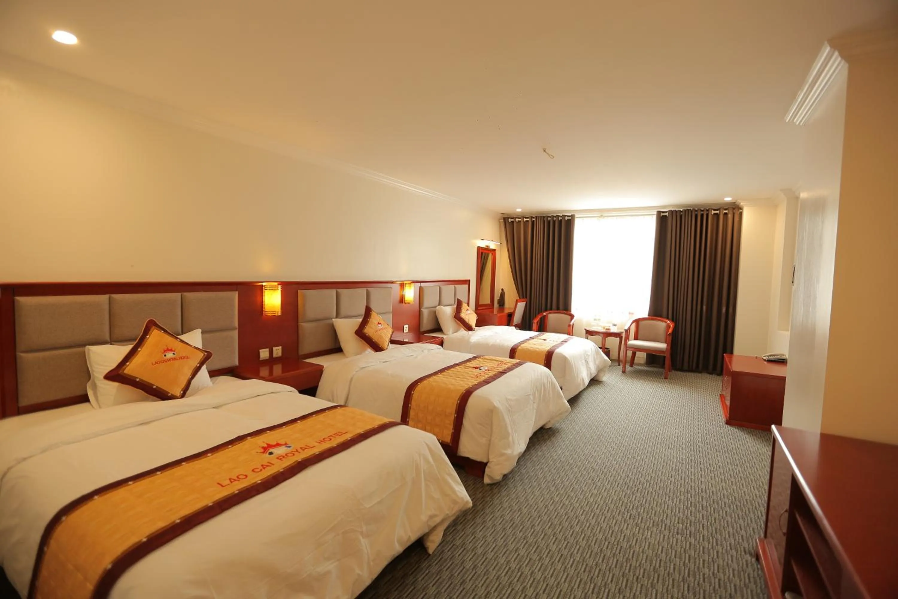 Photo of the whole room, Bed in Lao Cai Royal Hotel