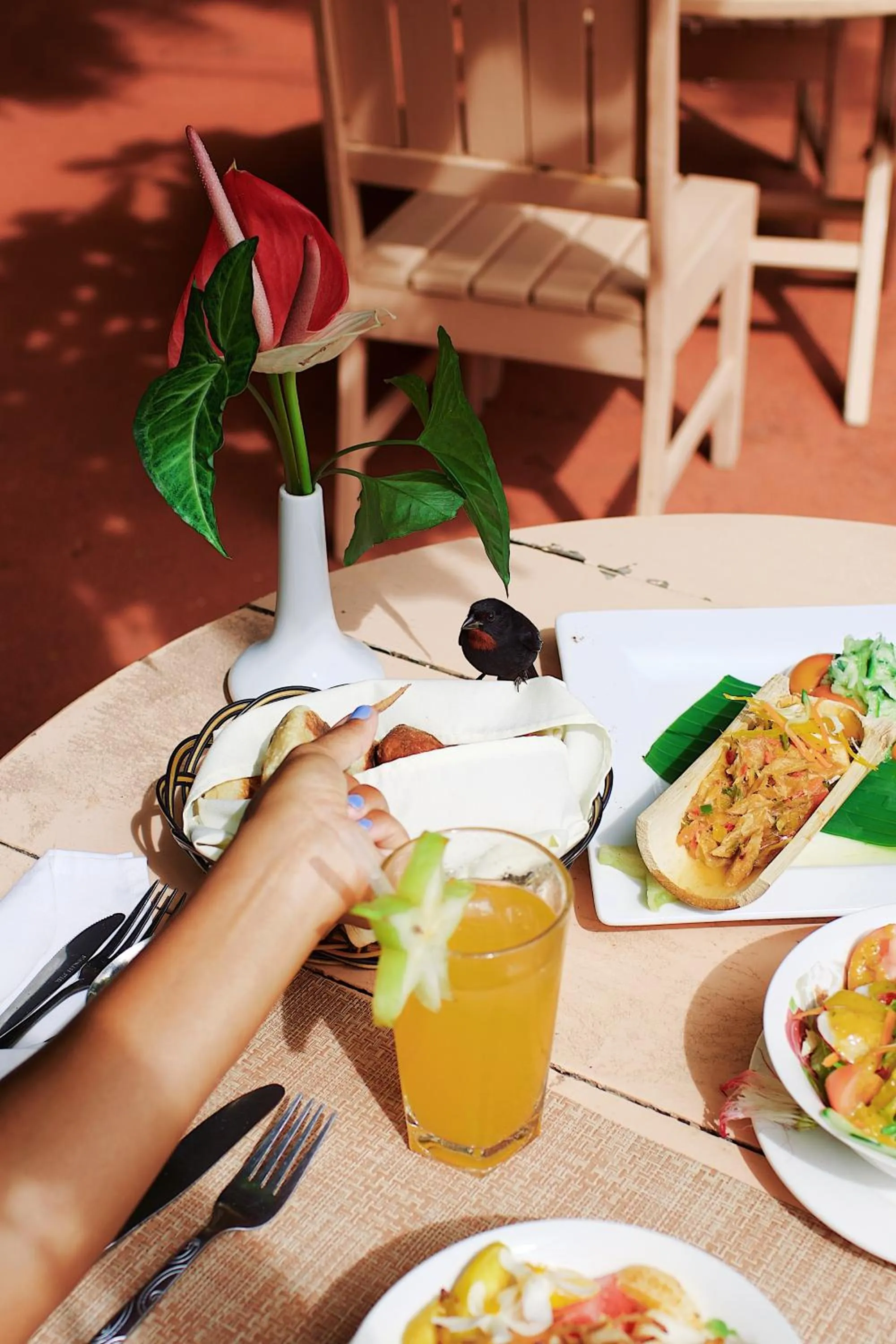 Breakfast in Fond Doux Eco Resort