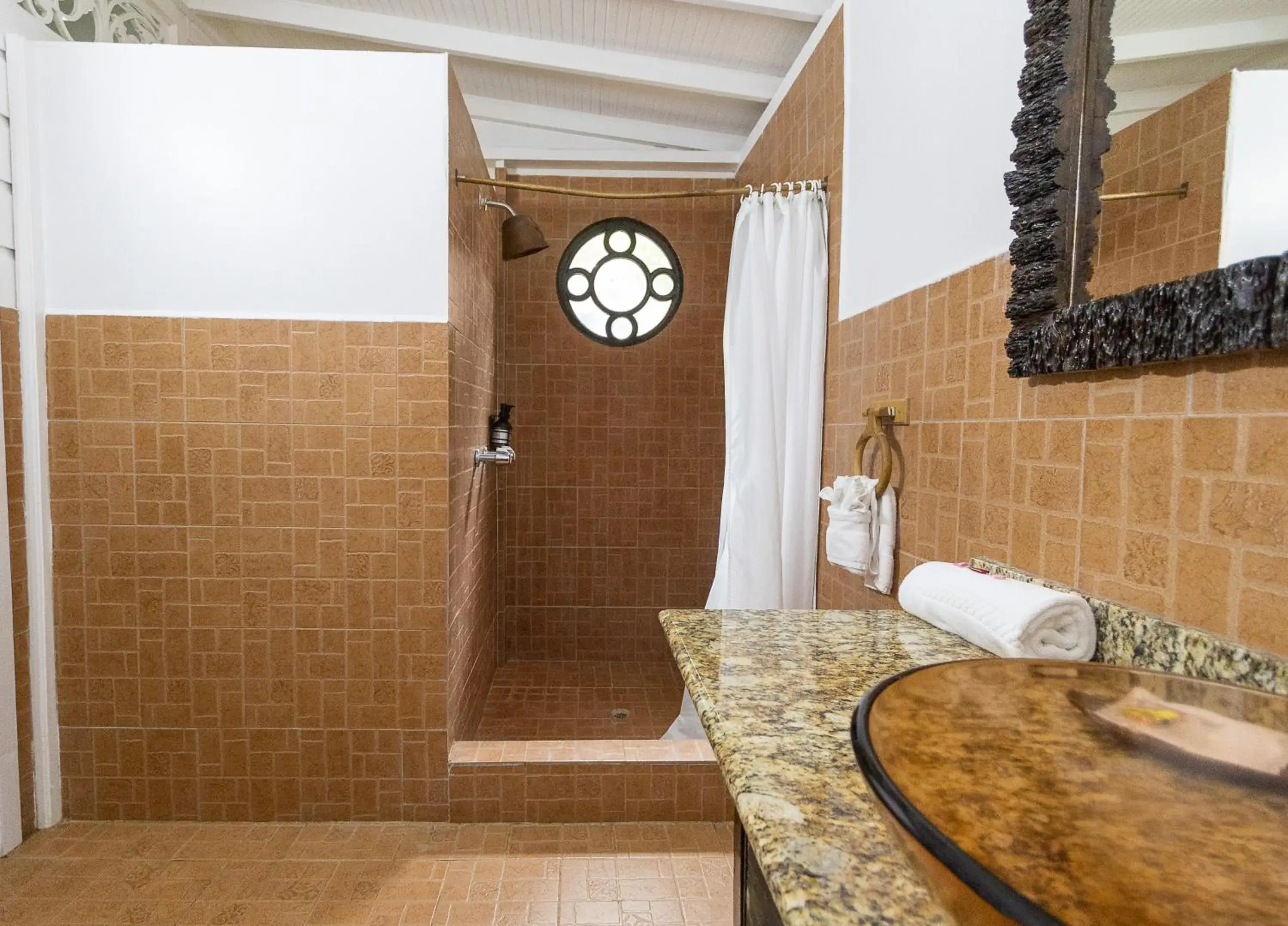 Bathroom in Fond Doux Eco Resort Bathroom in Fond Doux Eco Resort