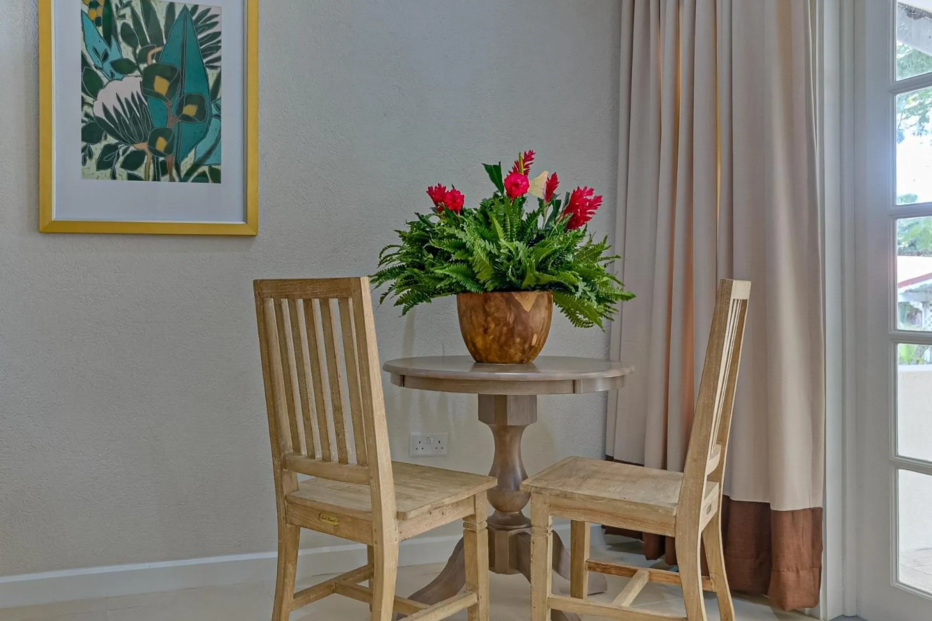 Seating area in Fond Doux Eco Resort