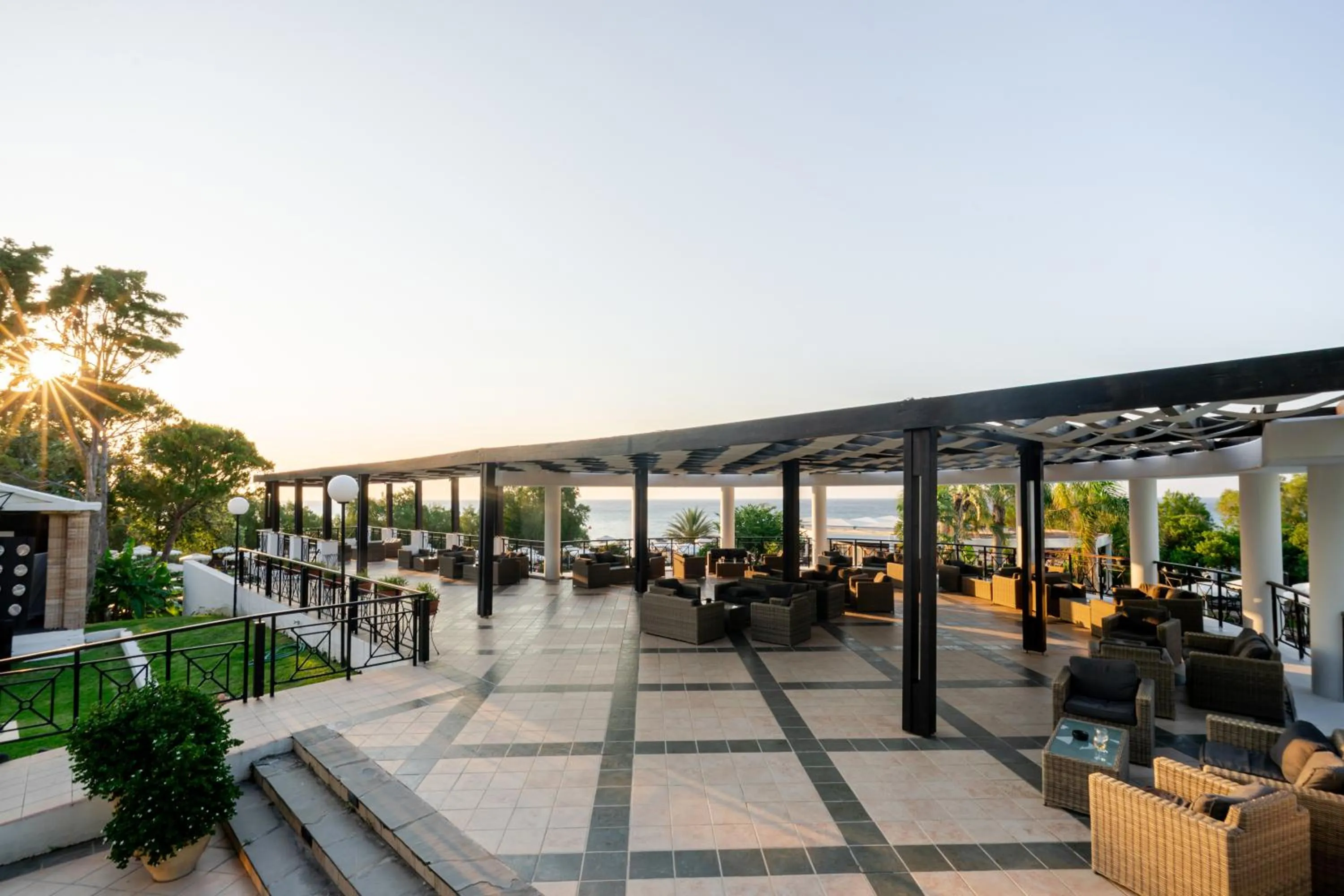 Seating area in Calypso Beach