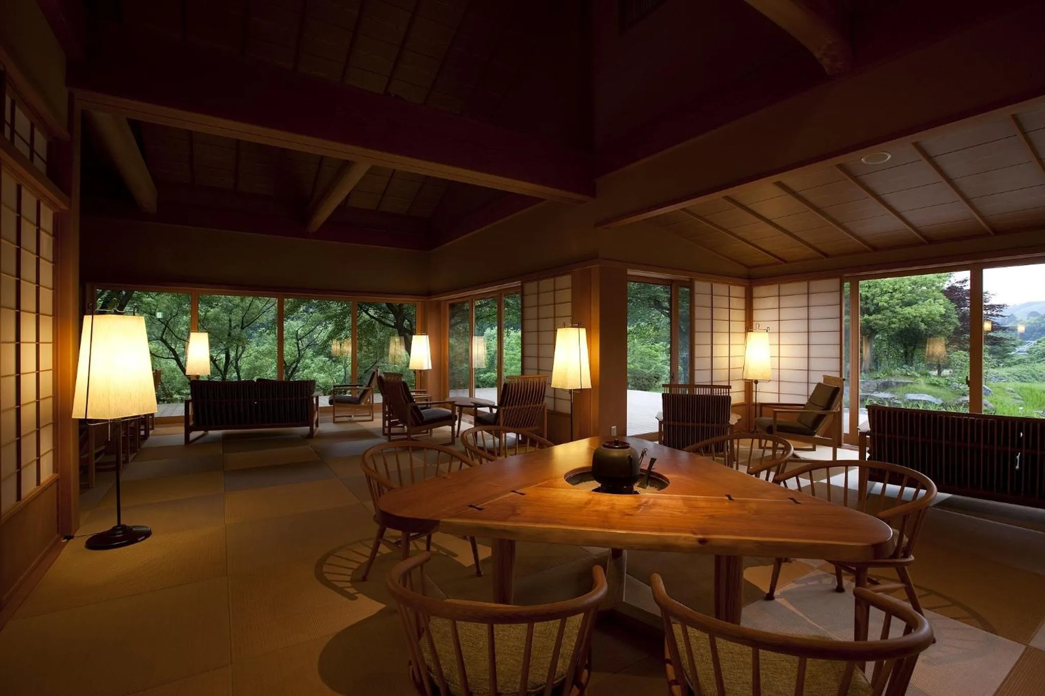 Living room in TAKITEI Riverside Onsen ーA Hidden Ryokan in Kanazawaー