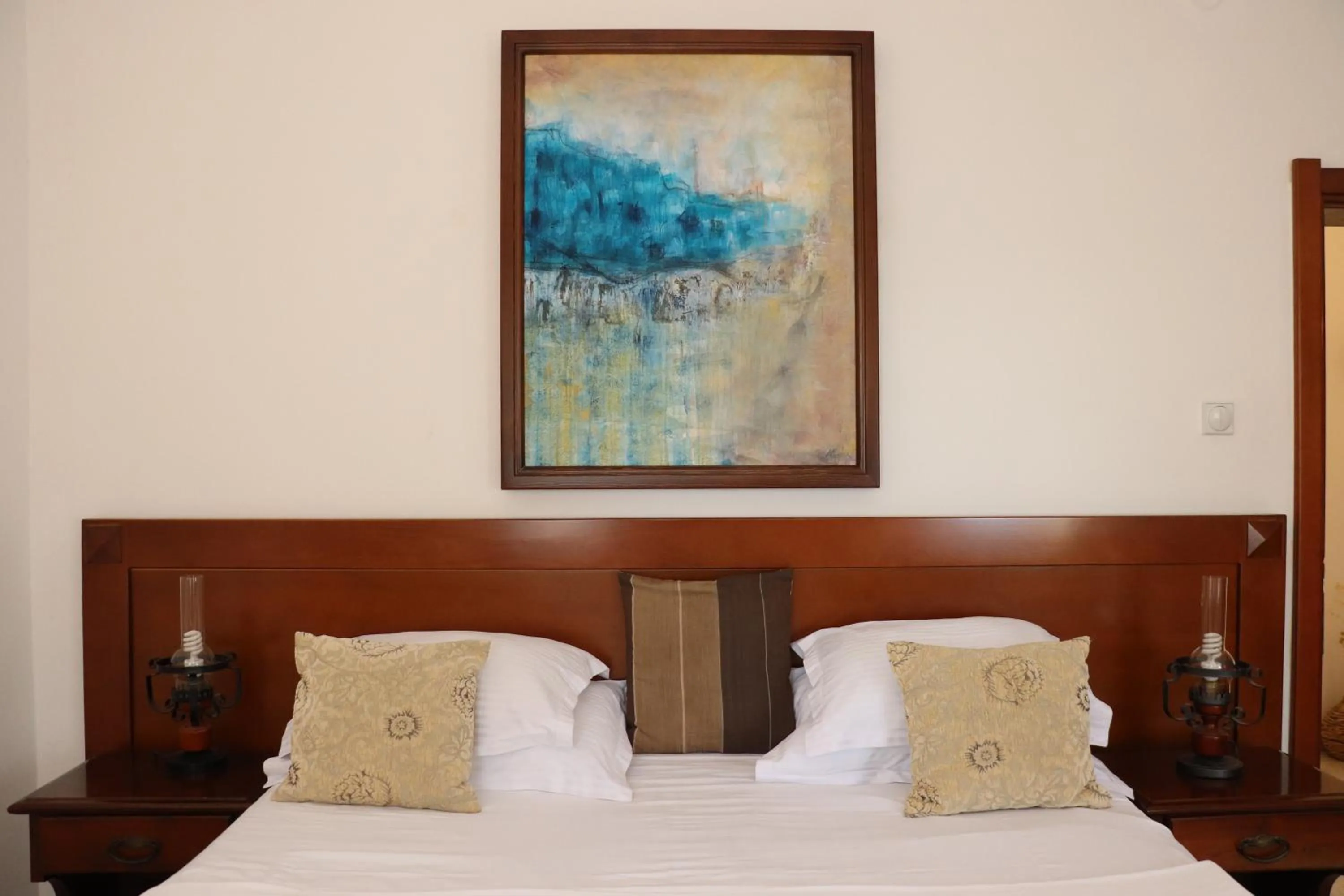 Decorative detail, Bed in Hotel Palata Venezia