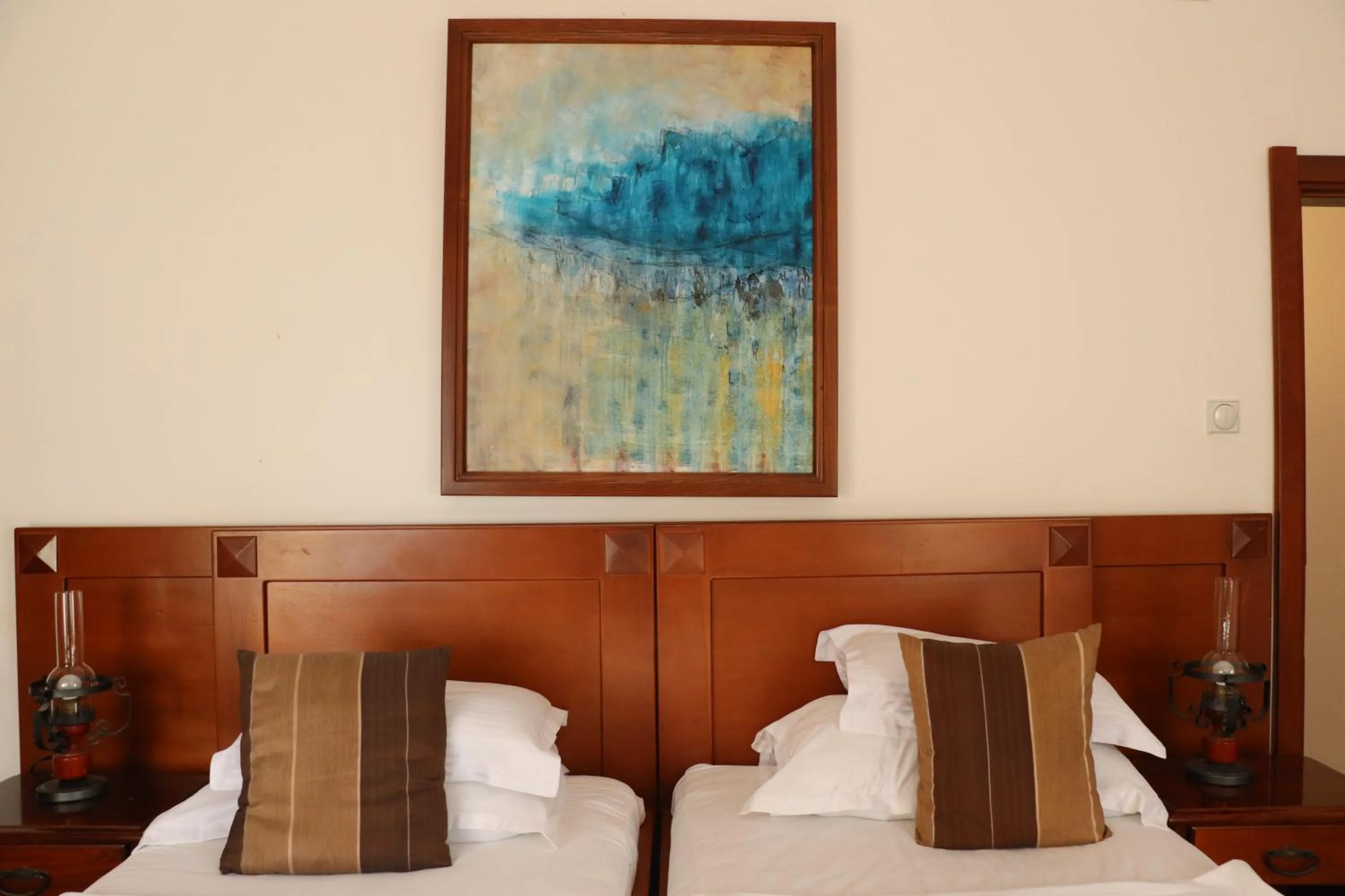 Decorative detail, Bed in Hotel Palata Venezia