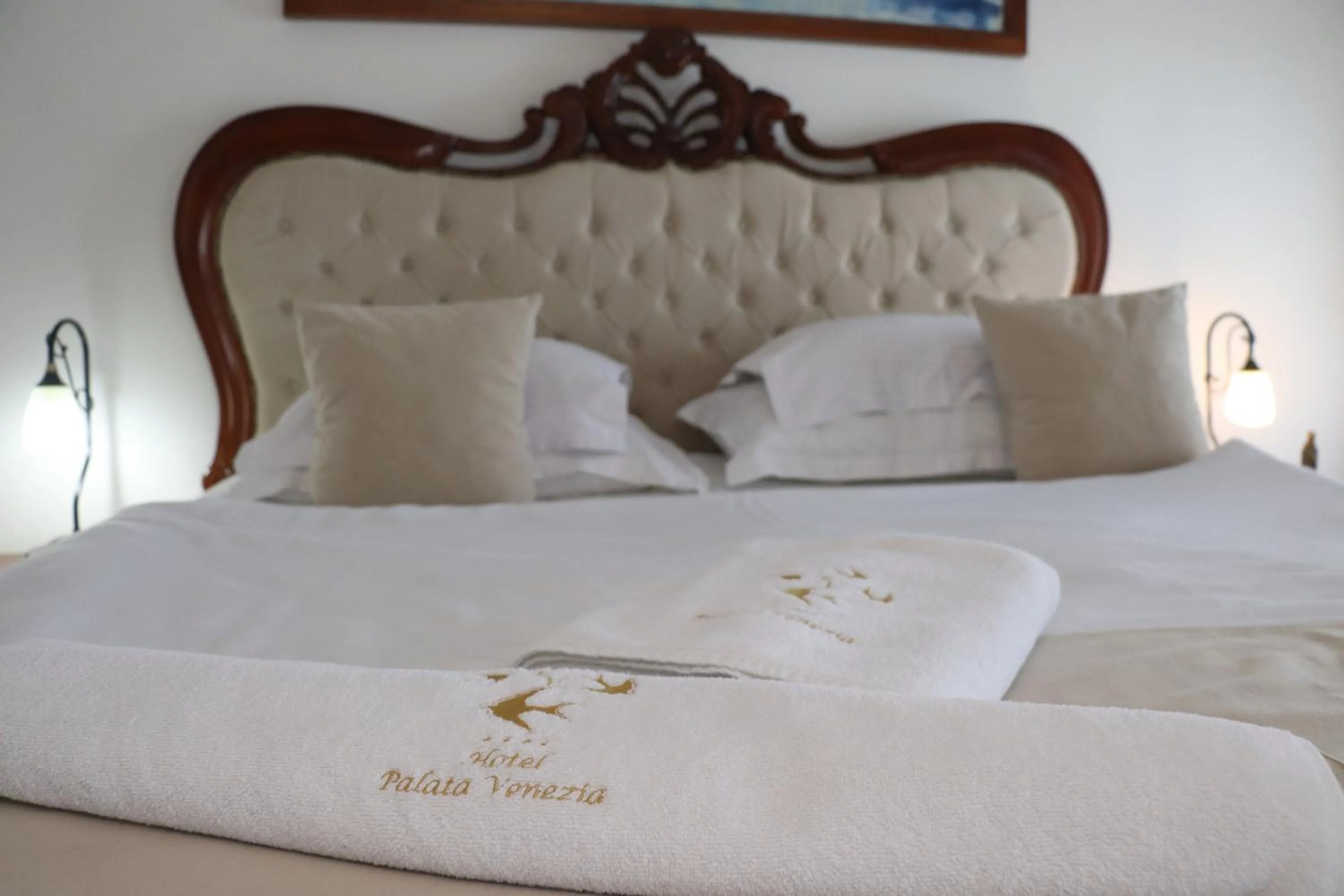 Bed in Hotel Palata Venezia