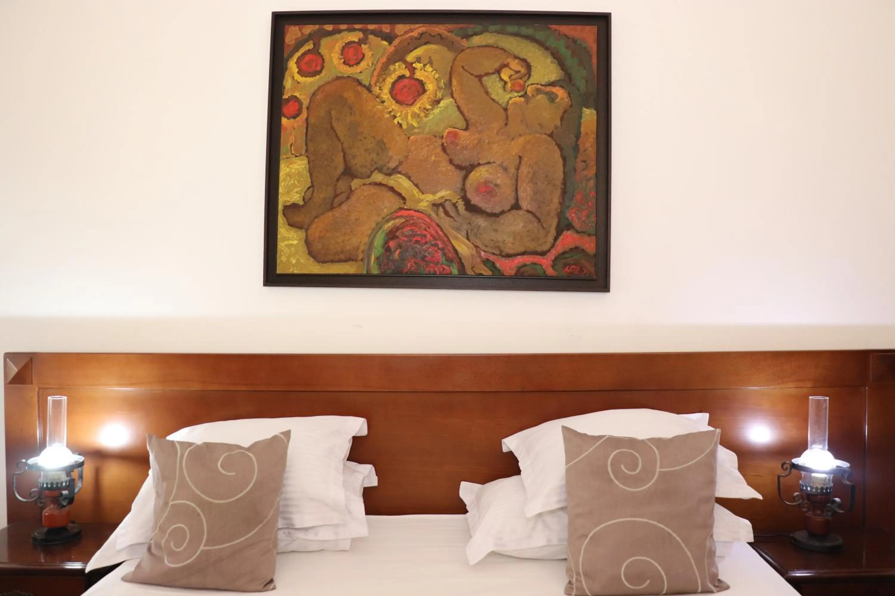 Decorative detail, Bed in Hotel Palata Venezia