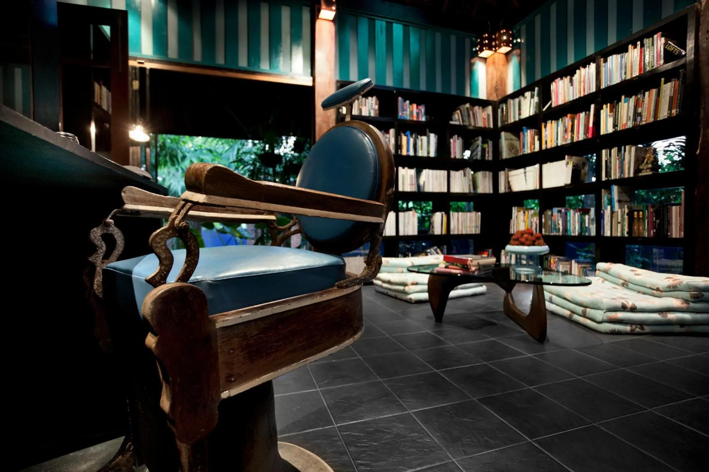 Library in Chandra Residence