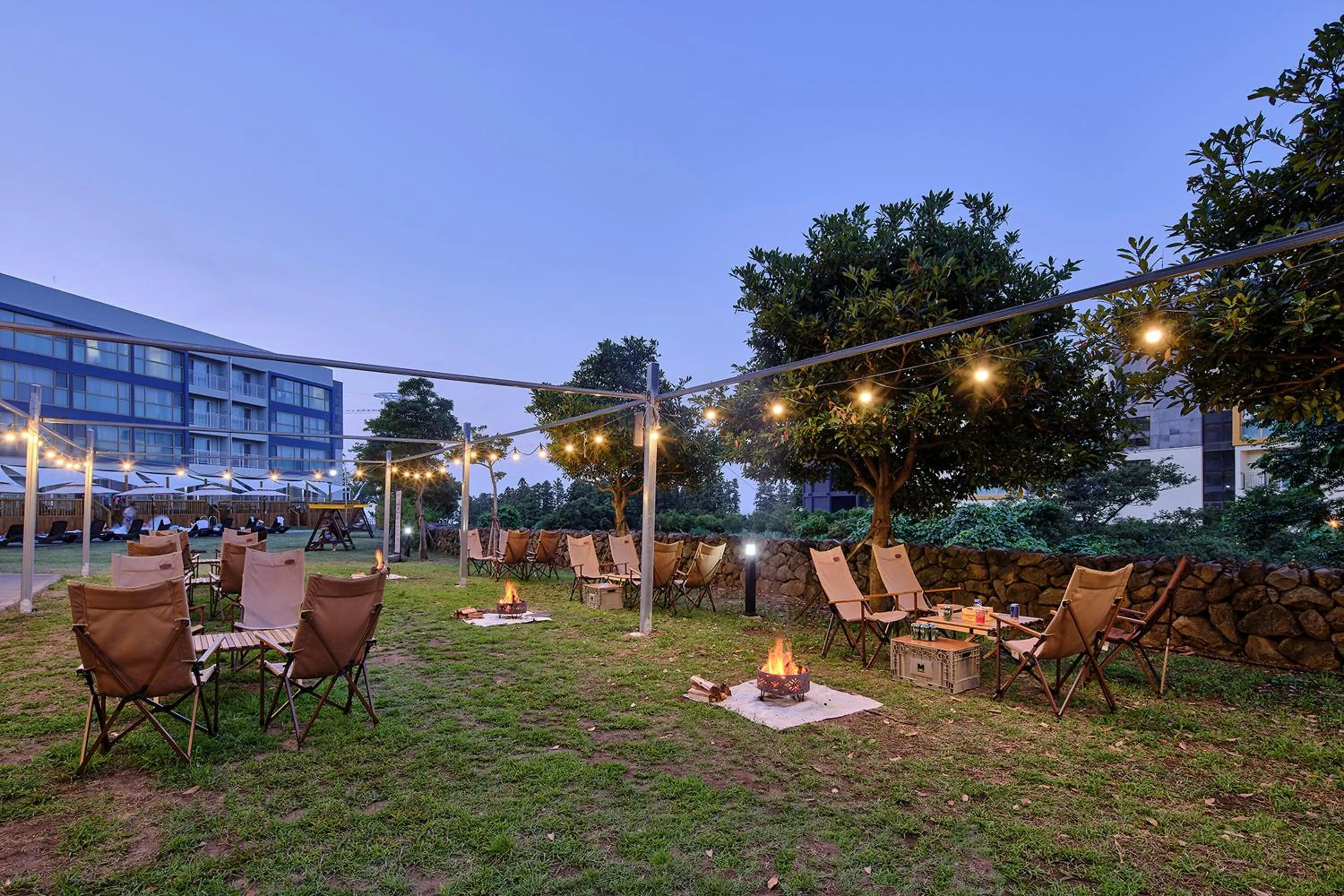 Garden in Shin Shin Hotel Jeju City