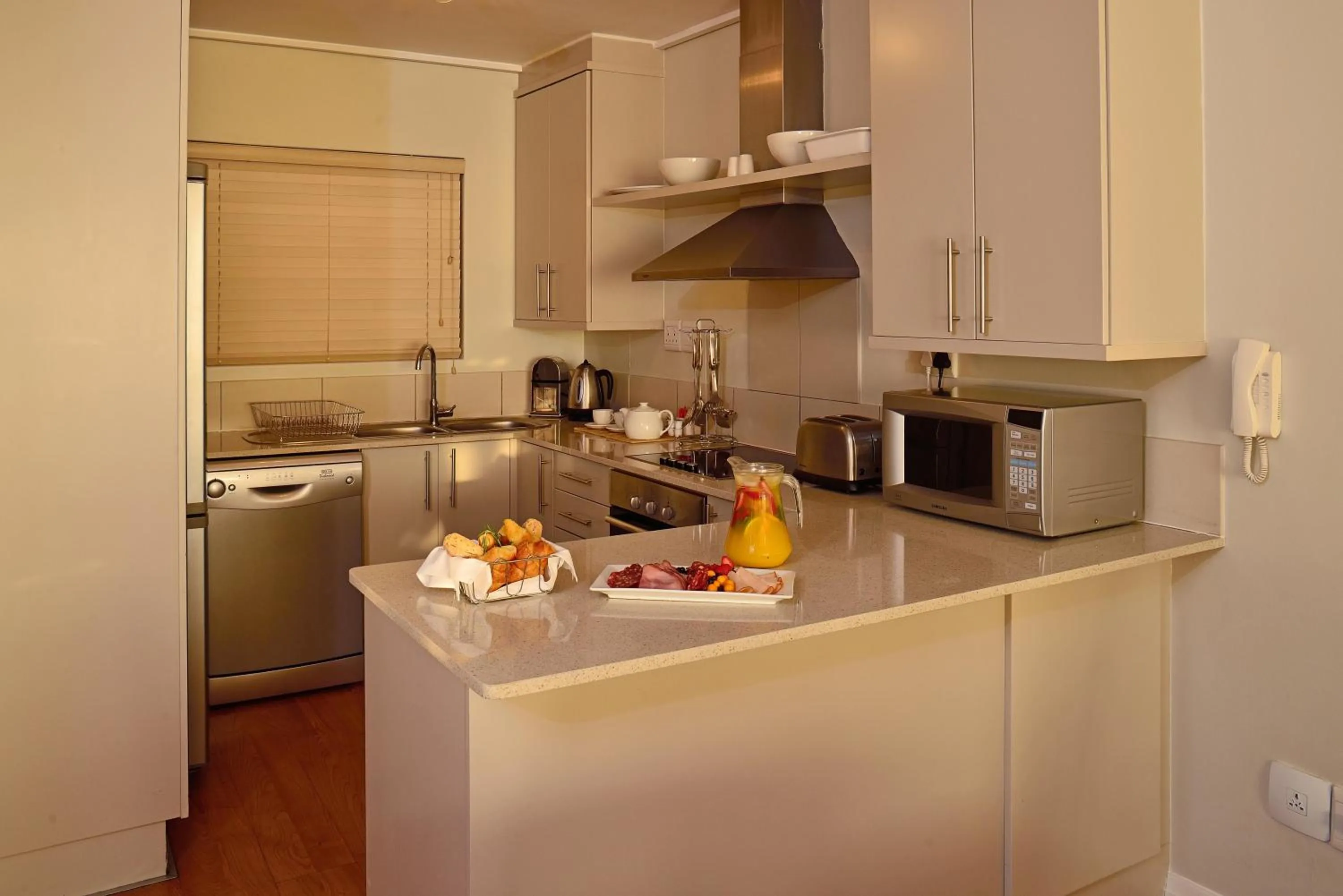 Kitchen or kitchenette in Lagoon Beach Hotel Apartments