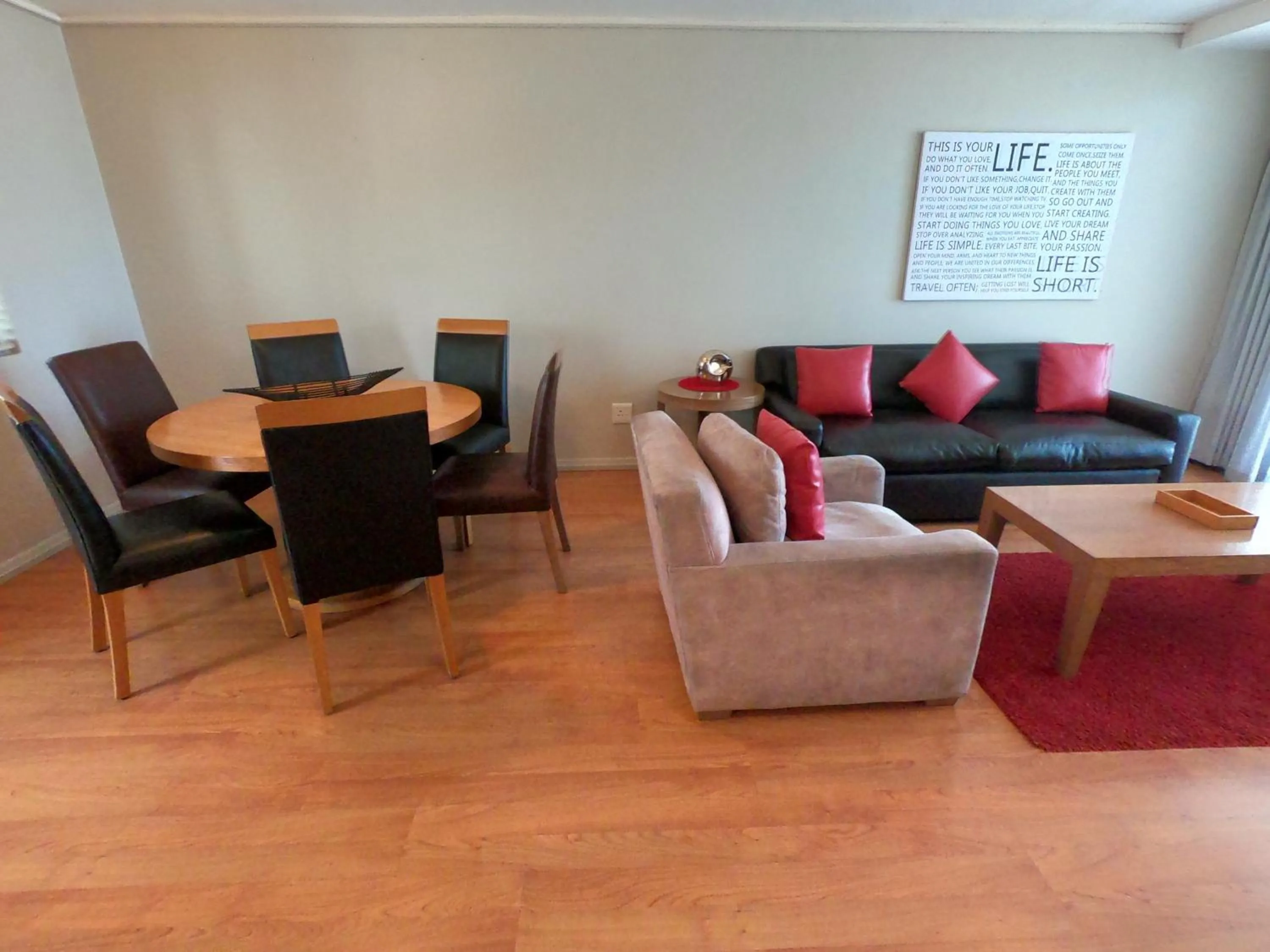 Living room in Lagoon Beach Hotel Apartments