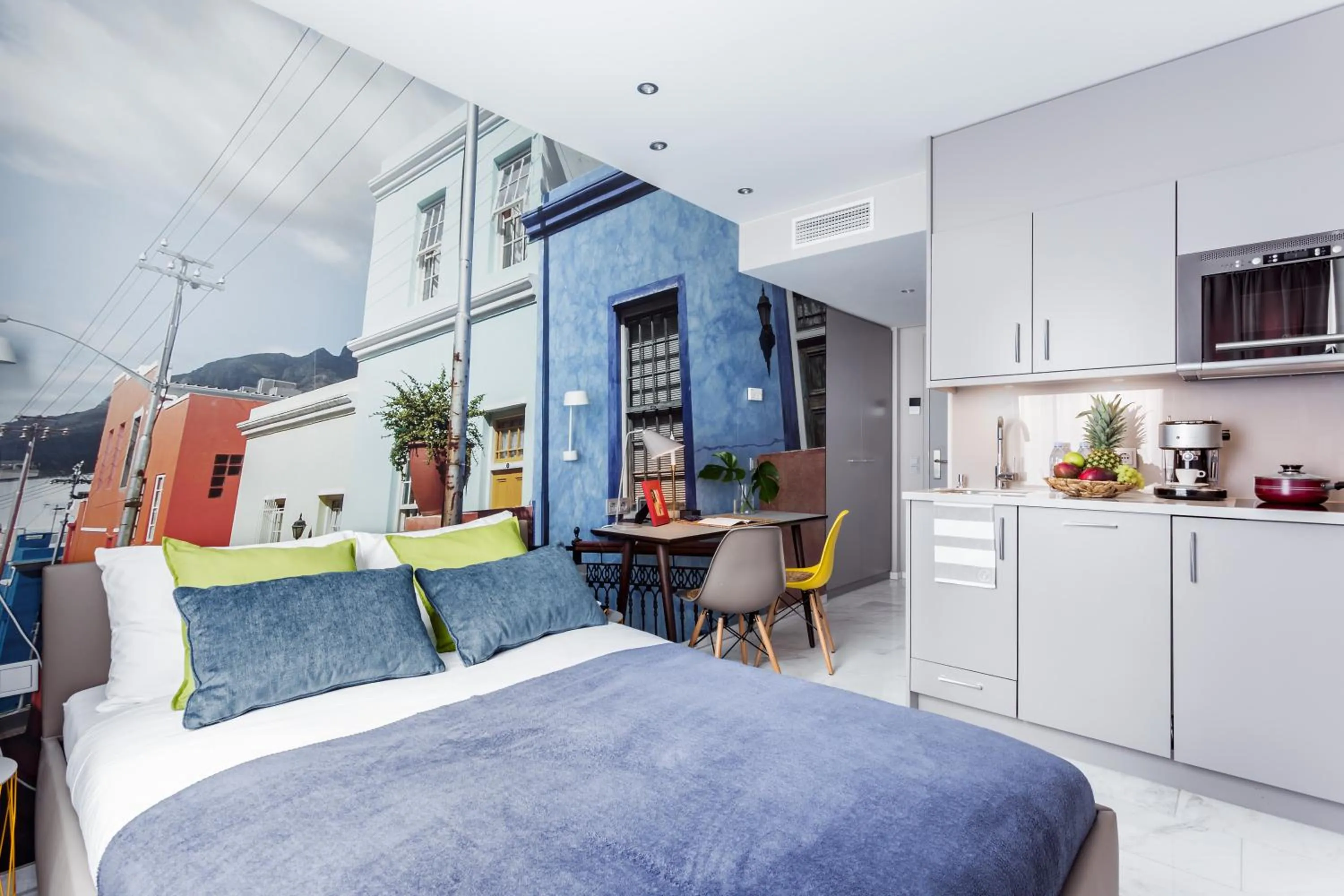 Kitchen or kitchenette in Skyreach BizzStay - Wohnen am Main