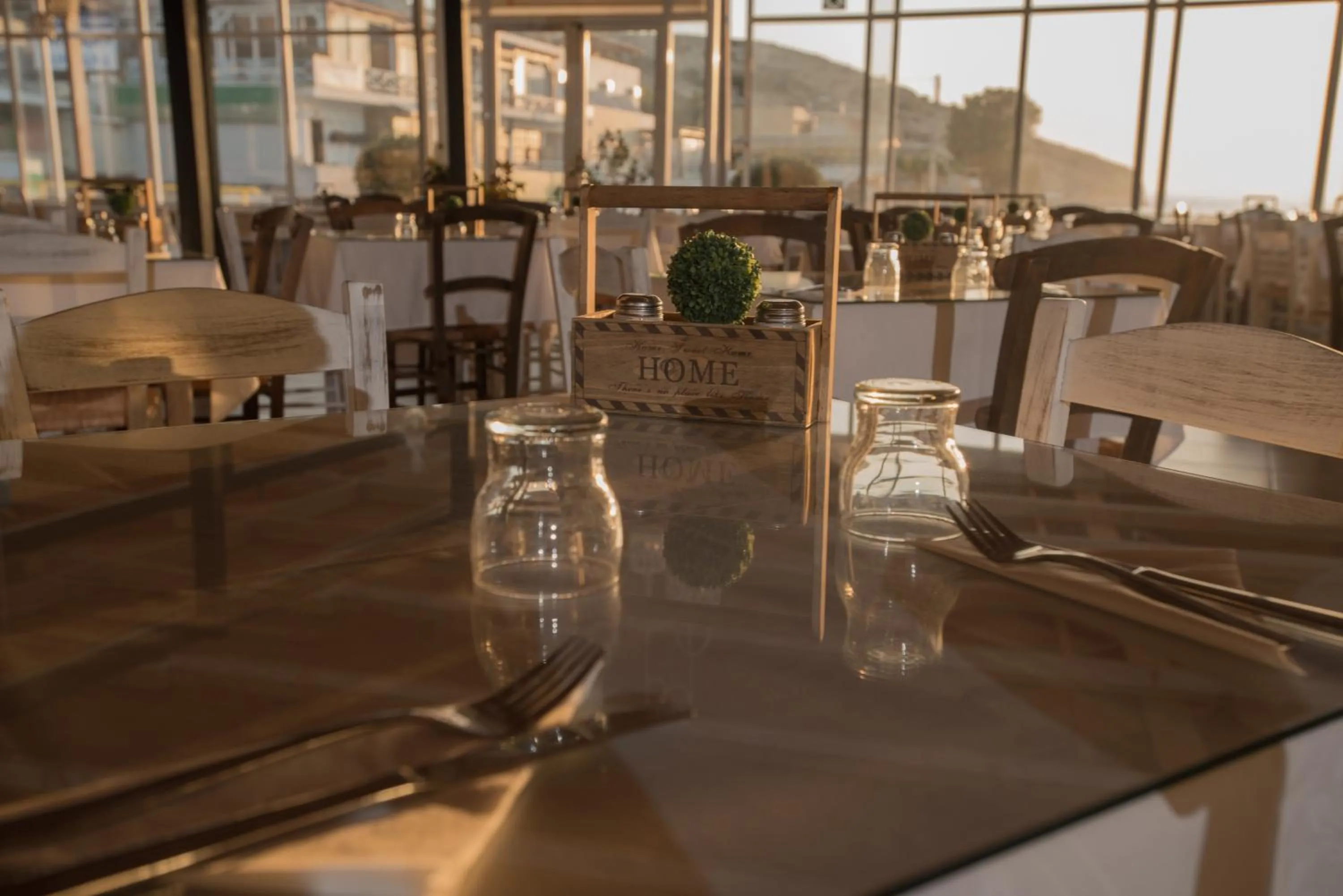 American breakfast in Fragiskos Hotel