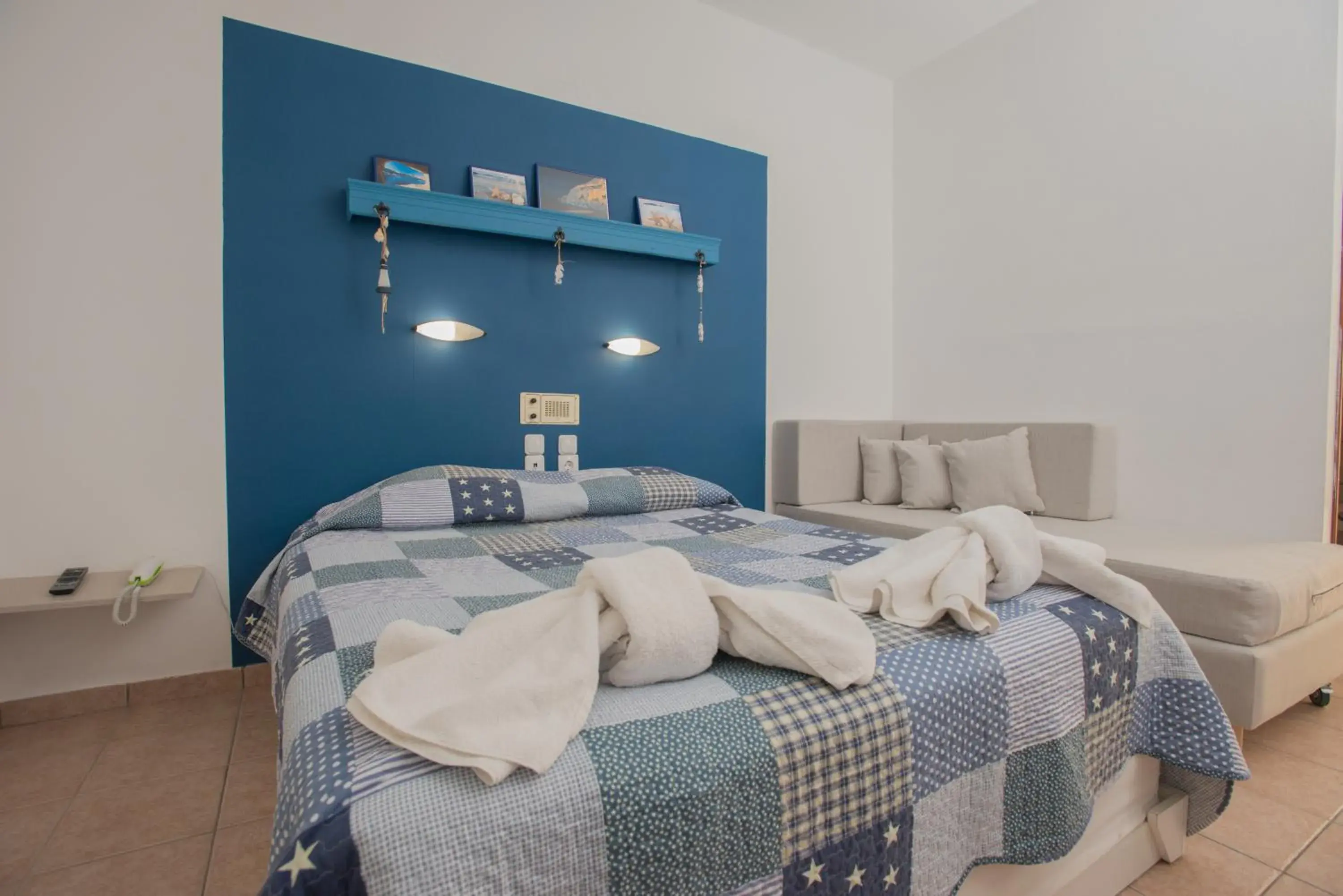 Bedroom, Bed in Fragiskos Hotel Bedroom, Bed in Fragiskos Hotel