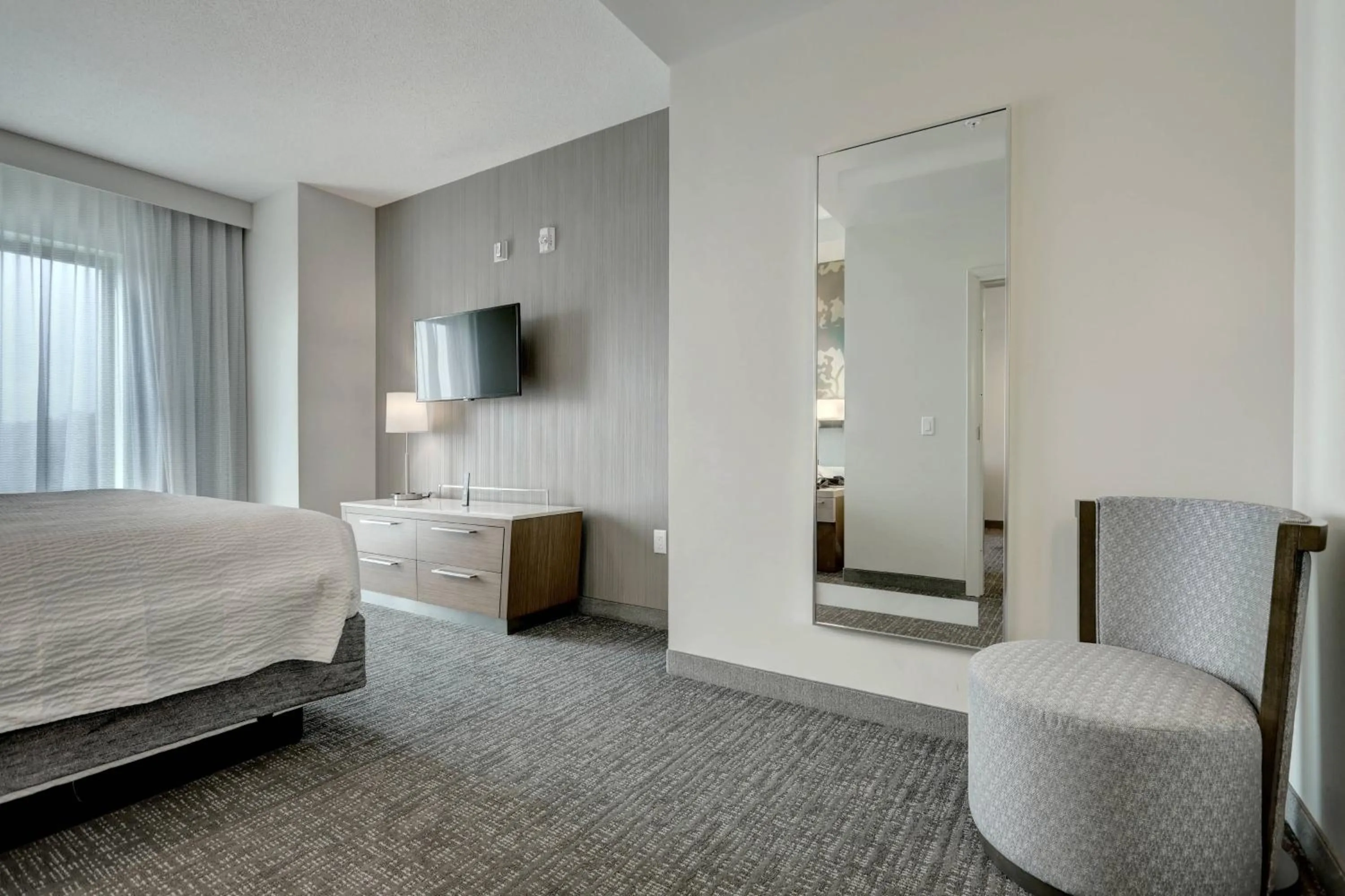 Living room, Bed in Courtyard by Marriott Deptford