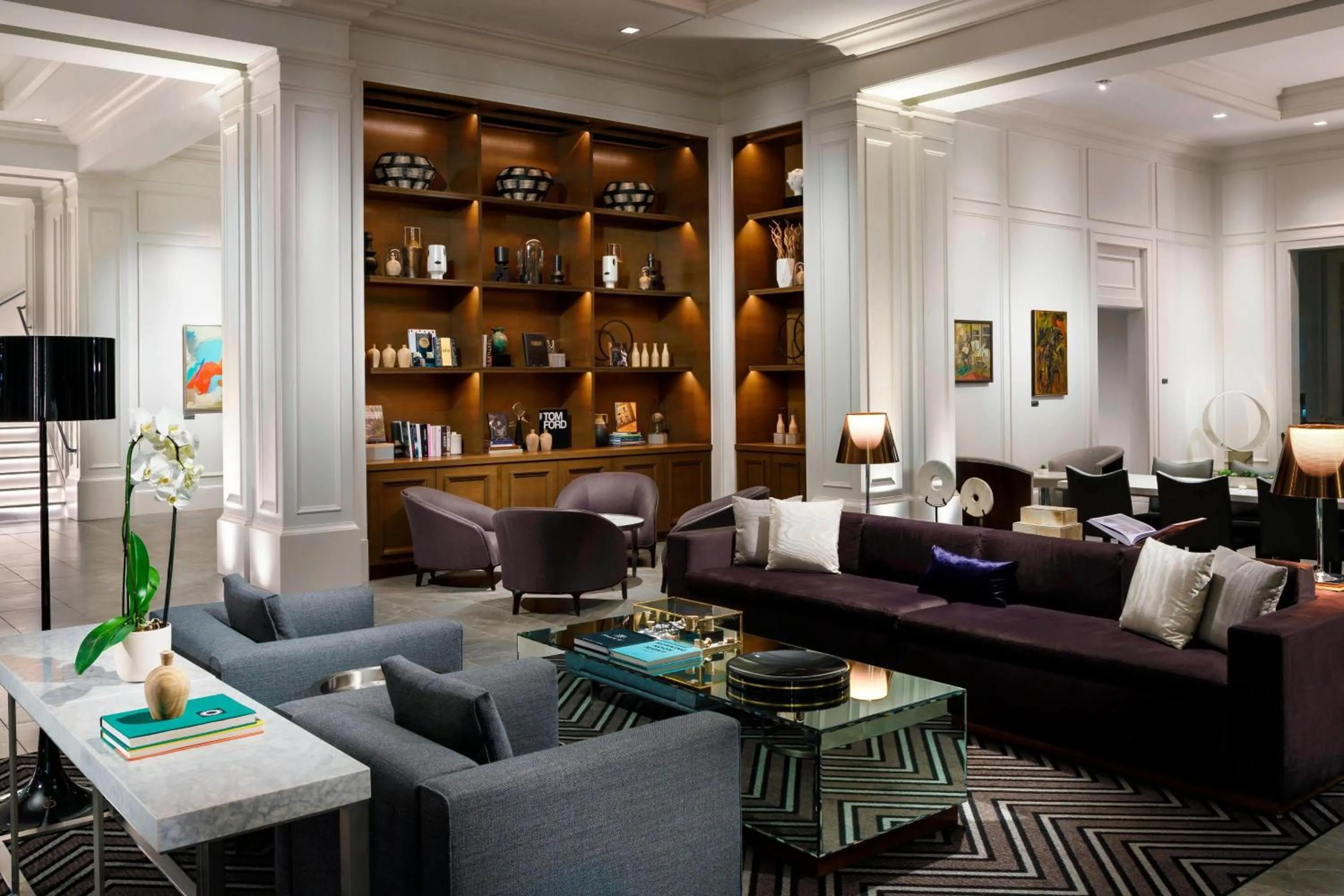 Lobby or reception in AC Hotel by Marriott Spartanburg