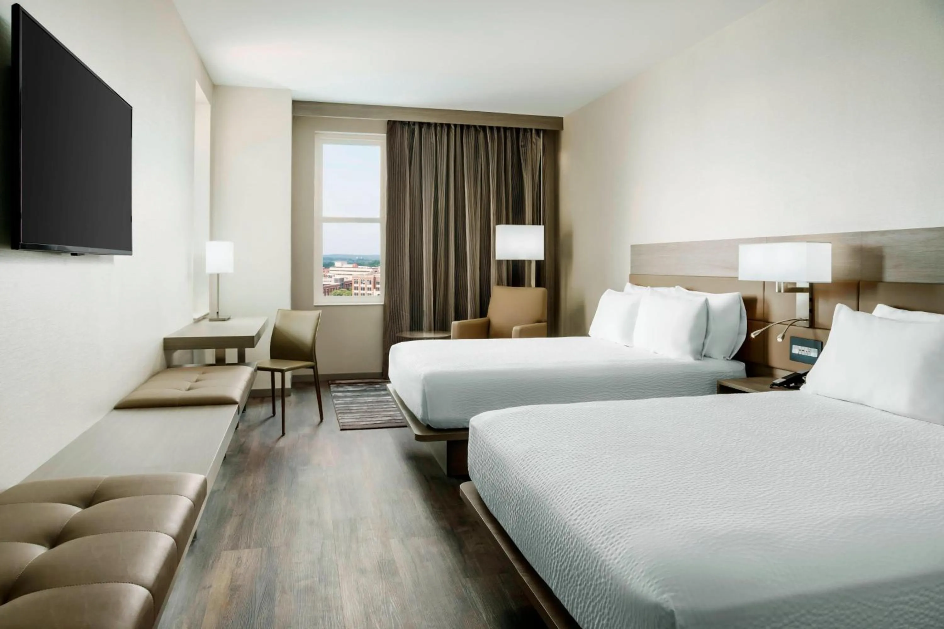 Photo of the whole room, Bed in AC Hotel by Marriott Spartanburg