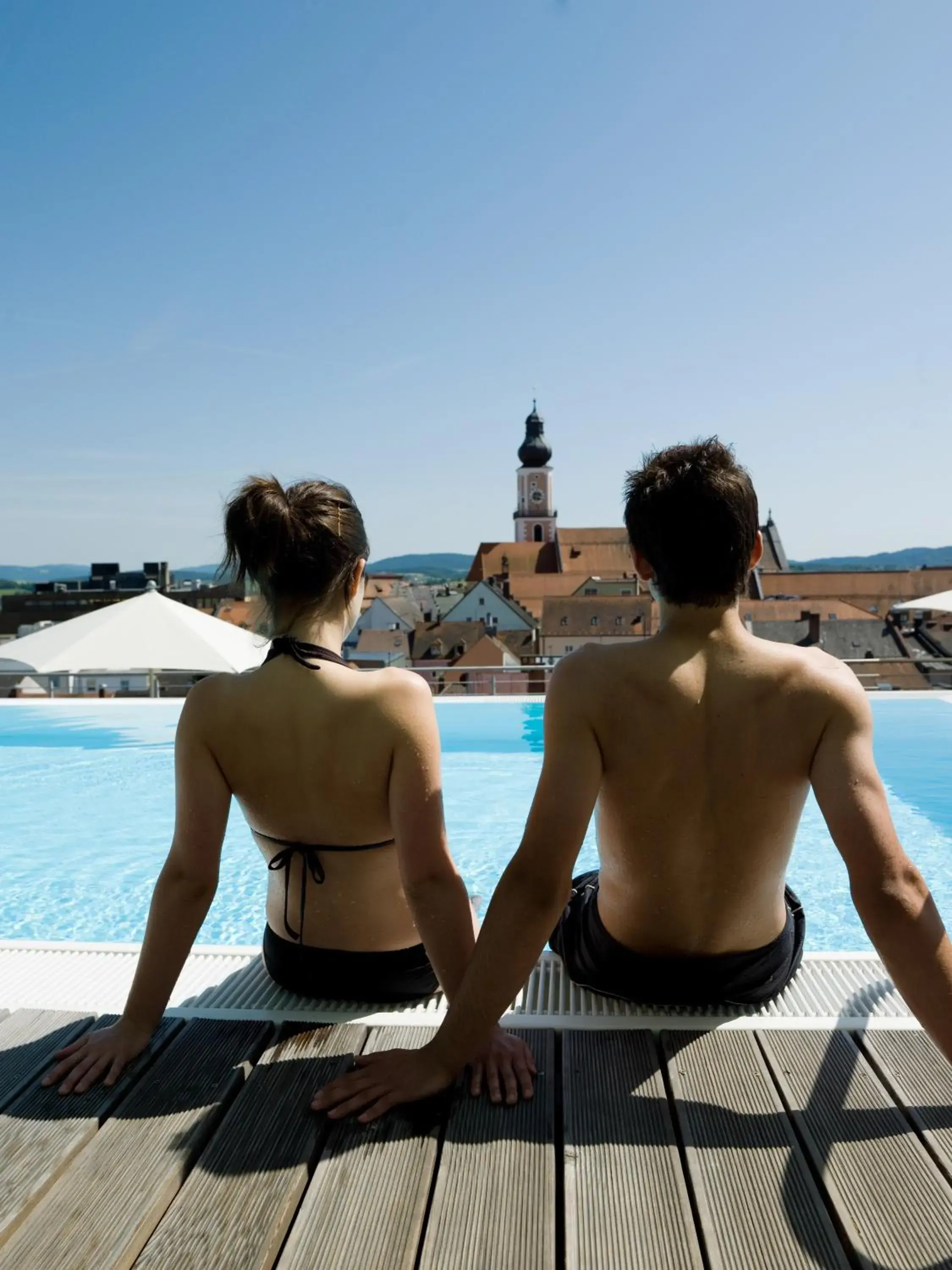 People, Swimming Pool in Hotel Randsbergerhof