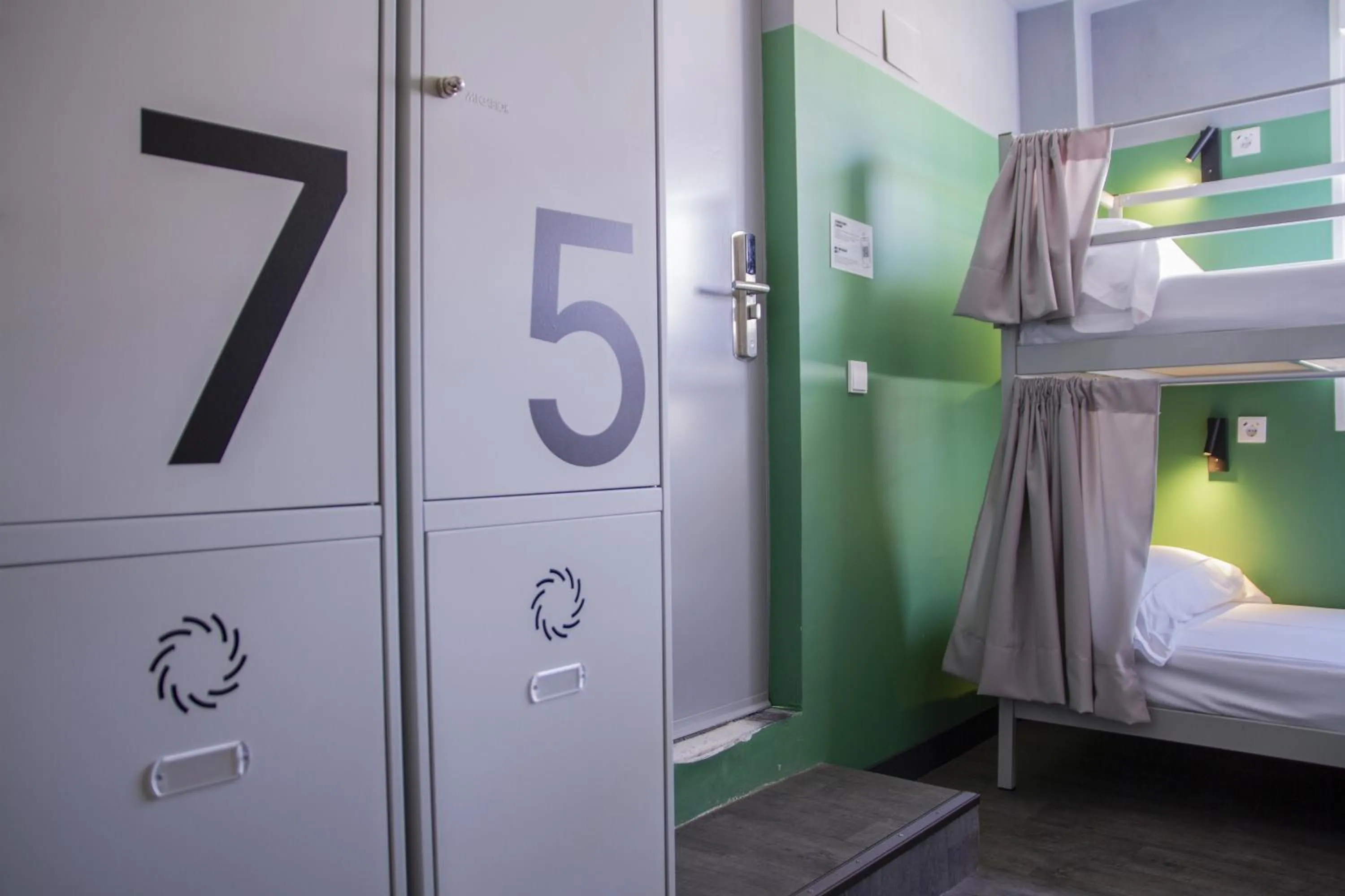 Decorative detail, Bed in Youth Hostel Center Valencia