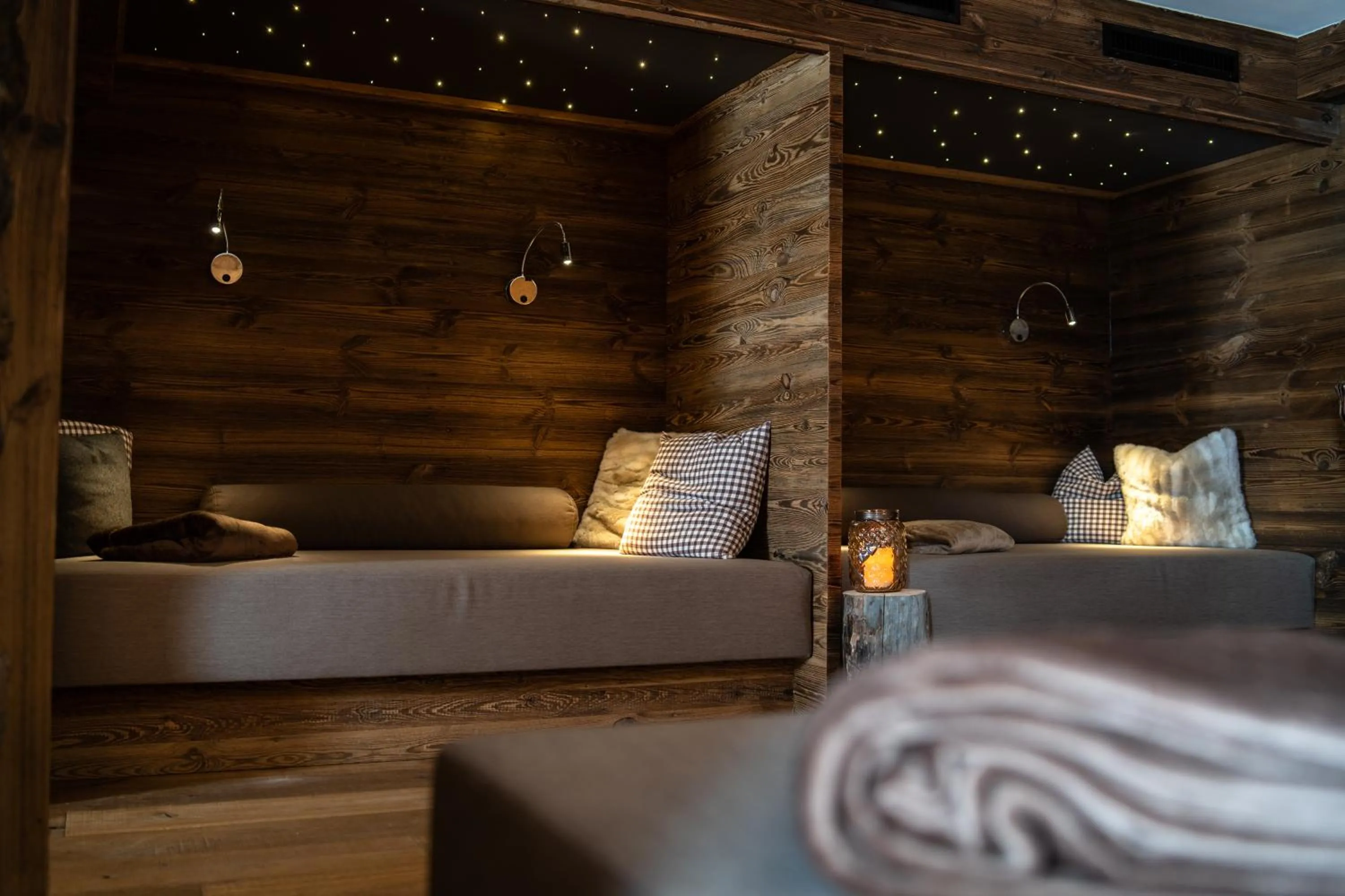 Sauna, Bed in Hotel Alpenfriede