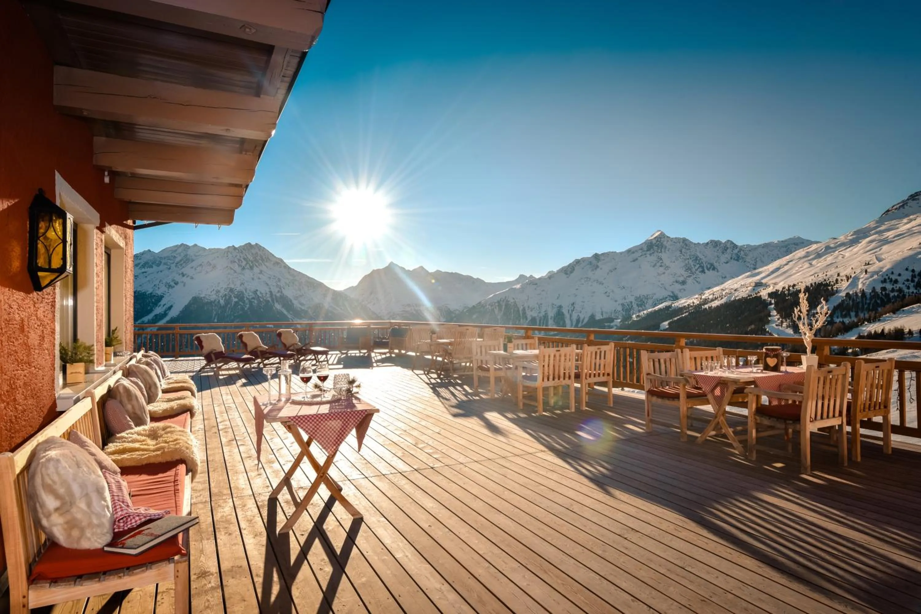 Balcony/Terrace in Hotel Alpenfriede